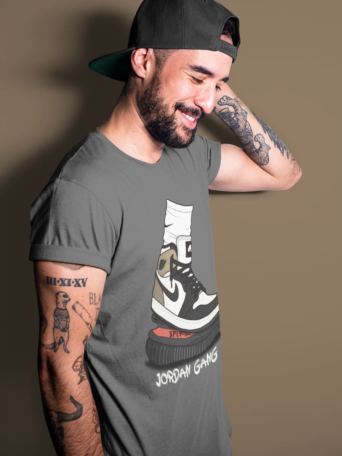 Jordan 1 Dark Mocha Sneaker Matching T-Shirt Jordan Gang Sneaker Tees Jordan 1 Dark Mocha Sneaker Release Tees Crew Neck Tees
