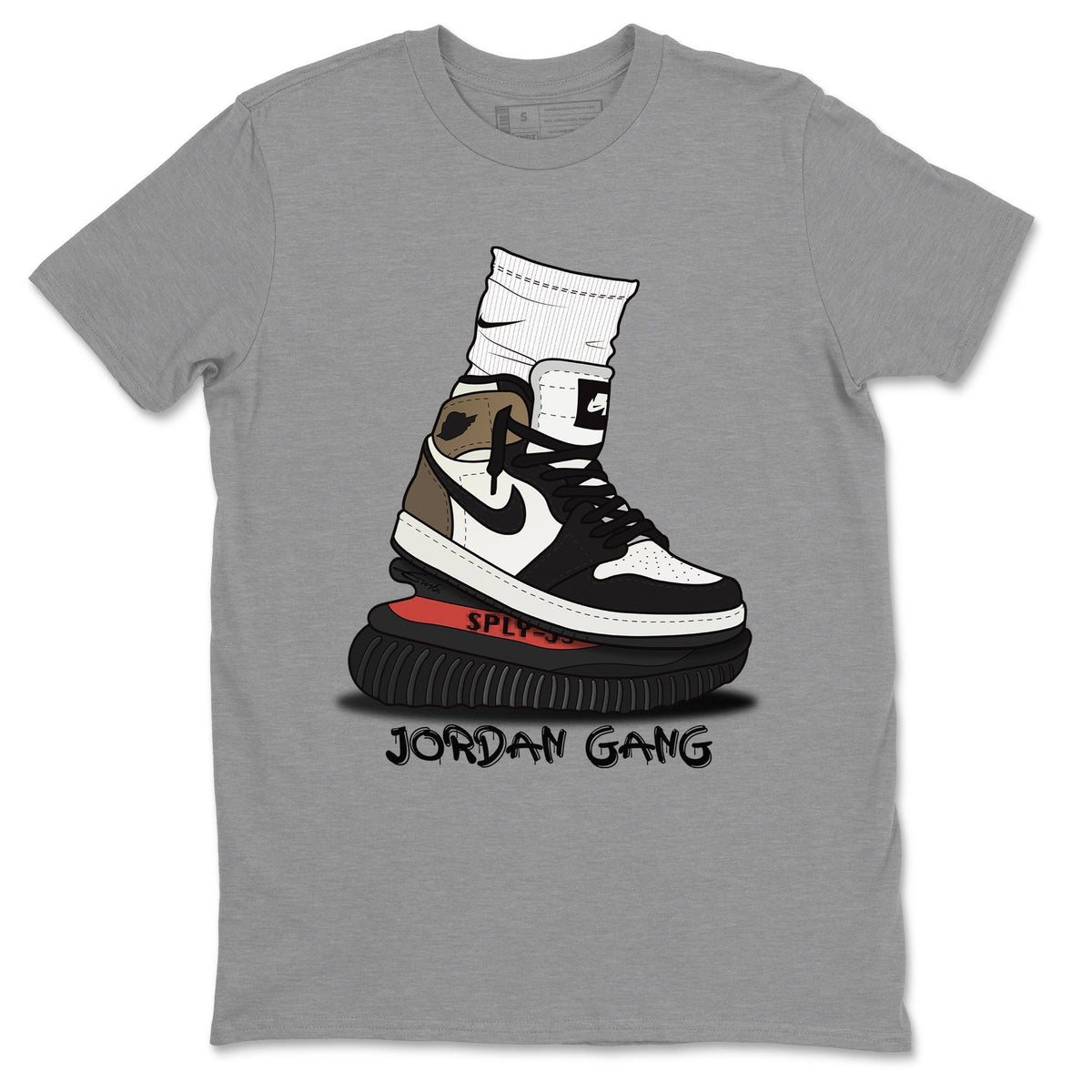 Jordan 1 Dark Mocha Sneaker Matching T-Shirt Jordan Gang Sneaker Tees Jordan 1 Dark Mocha Sneaker Release Tees Crew Neck Tees