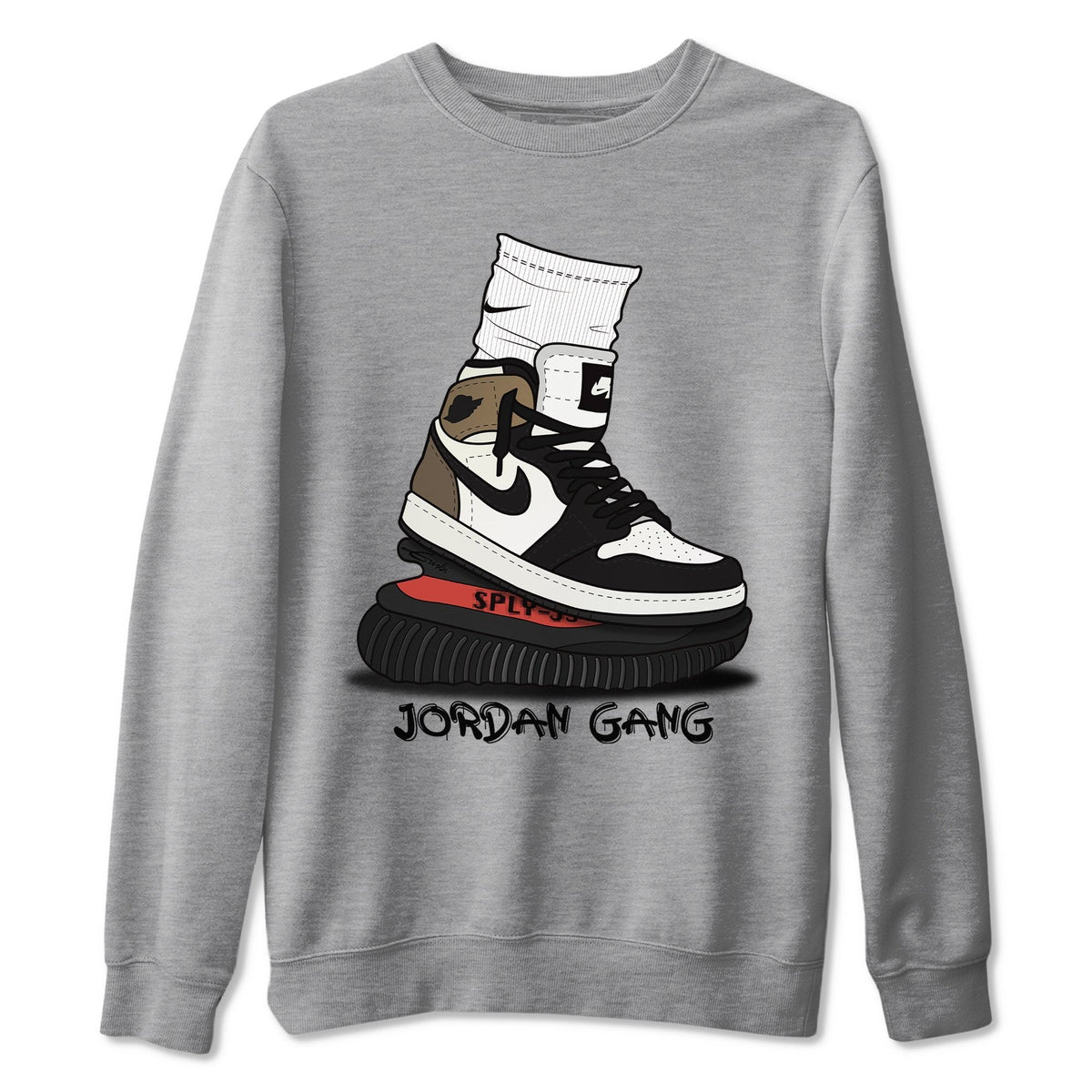 Jordan 1 Dark Mocha Sneaker Matching T-Shirt Jordan Gang Sneaker Tees Jordan 1 Dark Mocha Sneaker Release Tees Crew Neck Tees