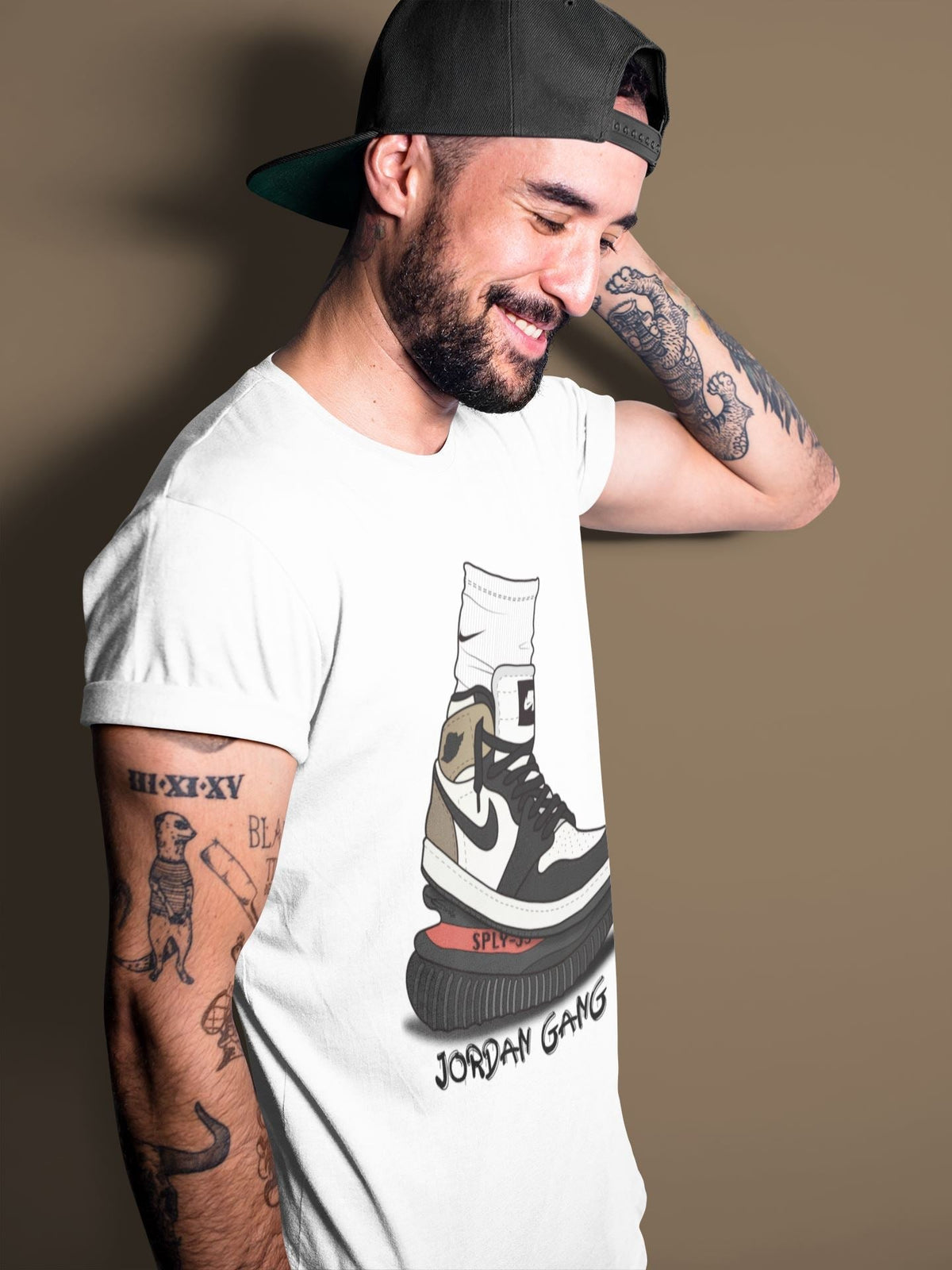 Jordan 1 Dark Mocha Sneaker Matching T-Shirt Jordan Gang Sneaker Tees Jordan 1 Dark Mocha Sneaker Release Tees Crew Neck Tees