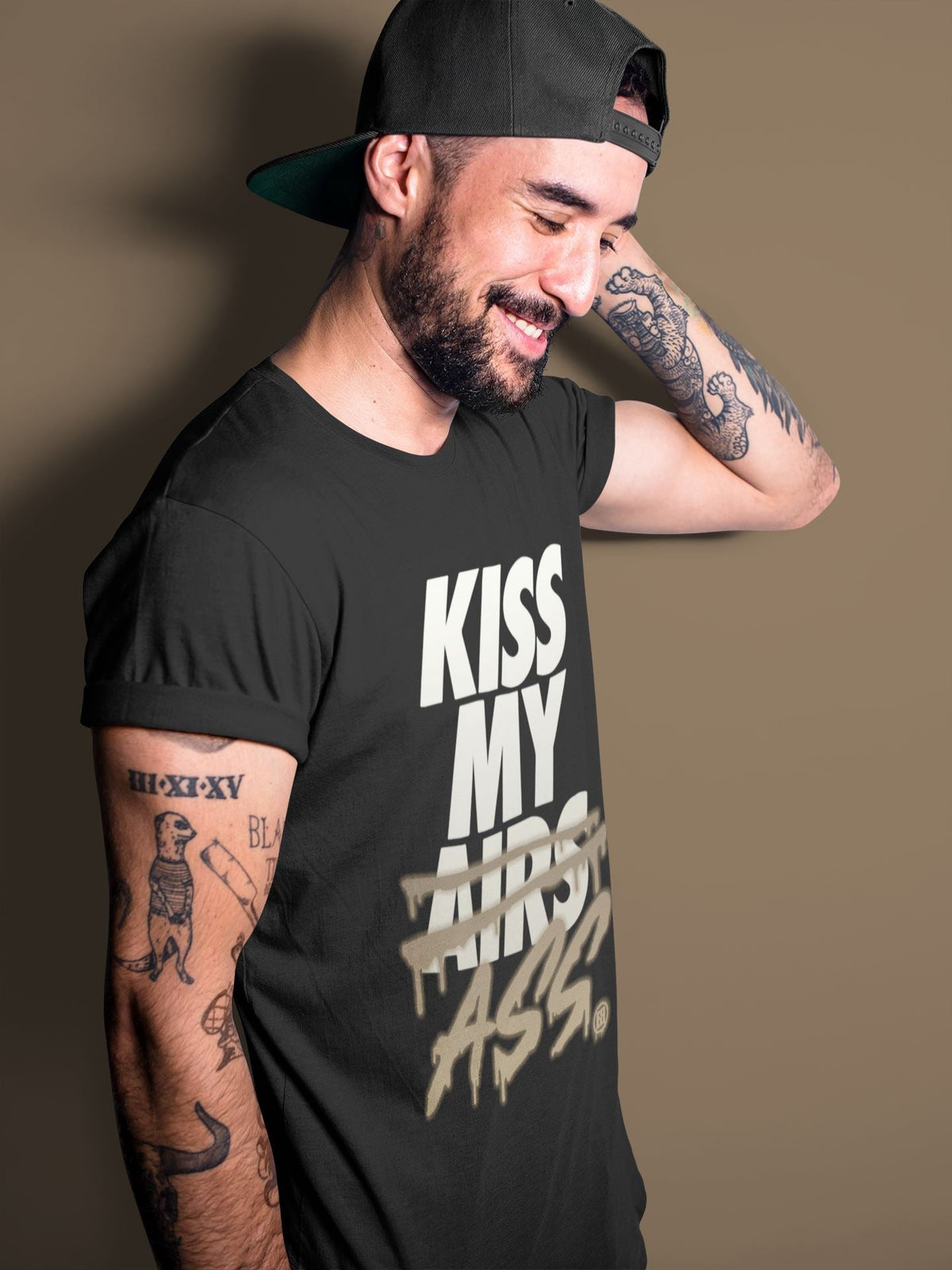 Jordan 1 Dark Mocha Sneaker Matching T-Shirt Kiss My Ass Sneaker Tees Jordan 1 Dark Mocha Sneaker Release Tees Crew Neck Tees