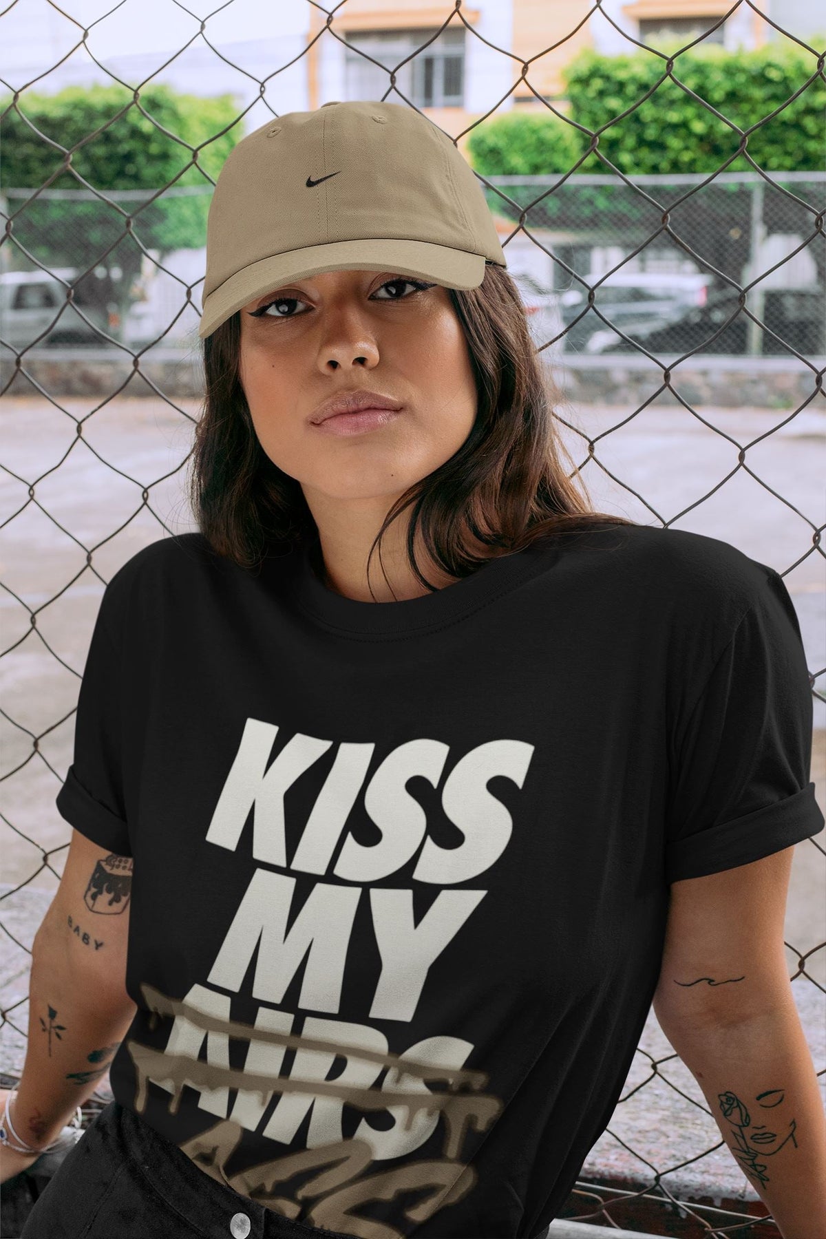 Jordan 1 Dark Mocha Sneaker Matching T-Shirt Kiss My Ass Sneaker Tees Jordan 1 Dark Mocha Sneaker Release Tees Crew Neck Tees