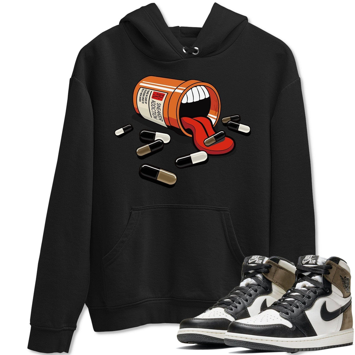 Jordan 1 Dark Mocha Sneaker Matching T-Shirt Sneaker Addiction Sneaker Tees Jordan 1 Dark Mocha Sneaker Release Tees Crew Neck Tees