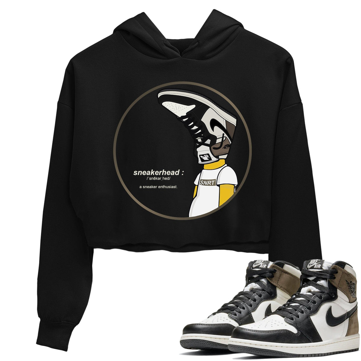 Jordan 1 Dark Mocha Sneaker Matching T-Shirt Sneakerhead Sneaker Tees Jordan 1 Dark Mocha Sneaker Release Tees Women's Shirts