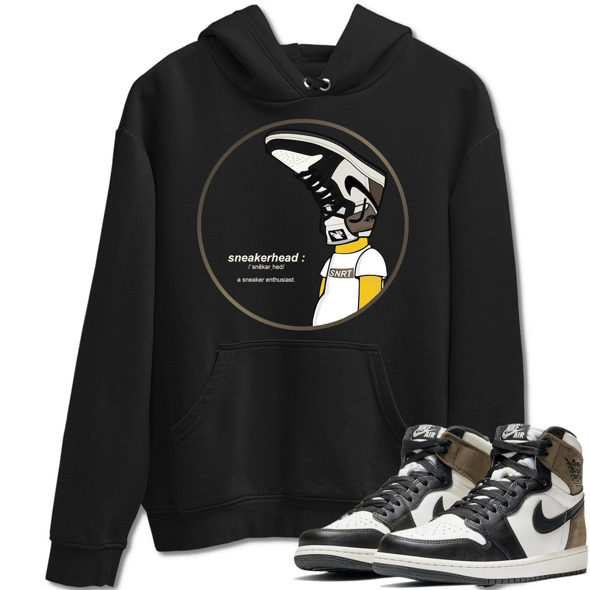 Jordan 1 Dark Mocha Sneaker Matching T-Shirt Sneakerhead Sneaker Tees Jordan 1 Dark Mocha Sneaker Release Tees Crew Neck Tees