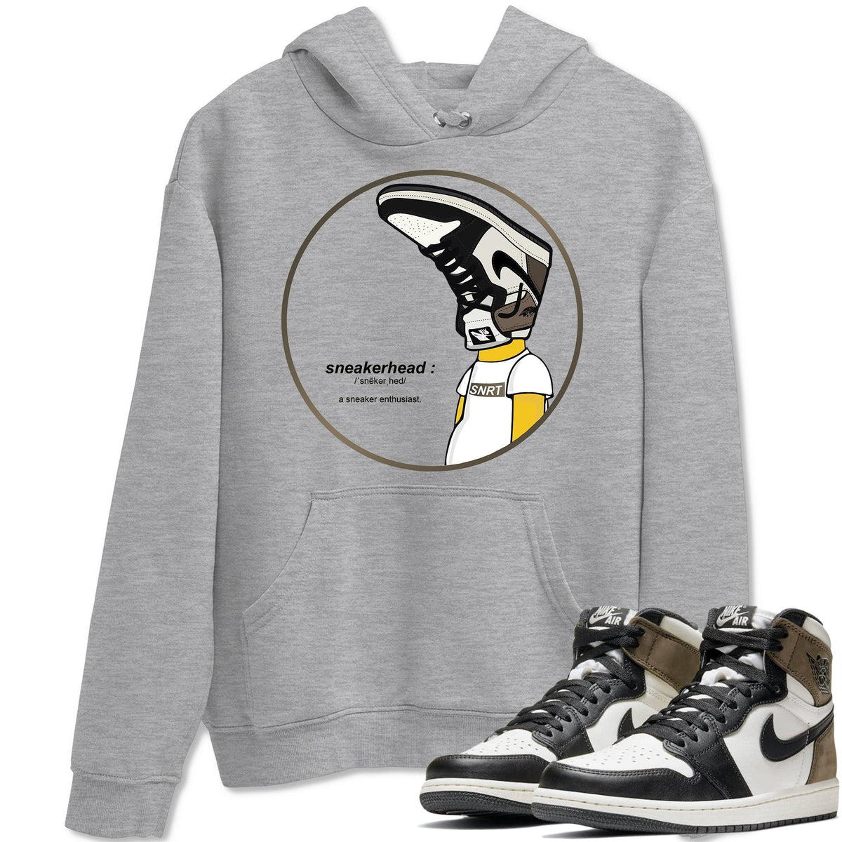 Jordan 1 Dark Mocha Sneaker Matching T-Shirt Sneakerhead Sneaker Tees Jordan 1 Dark Mocha Sneaker Release Tees Crew Neck Tees