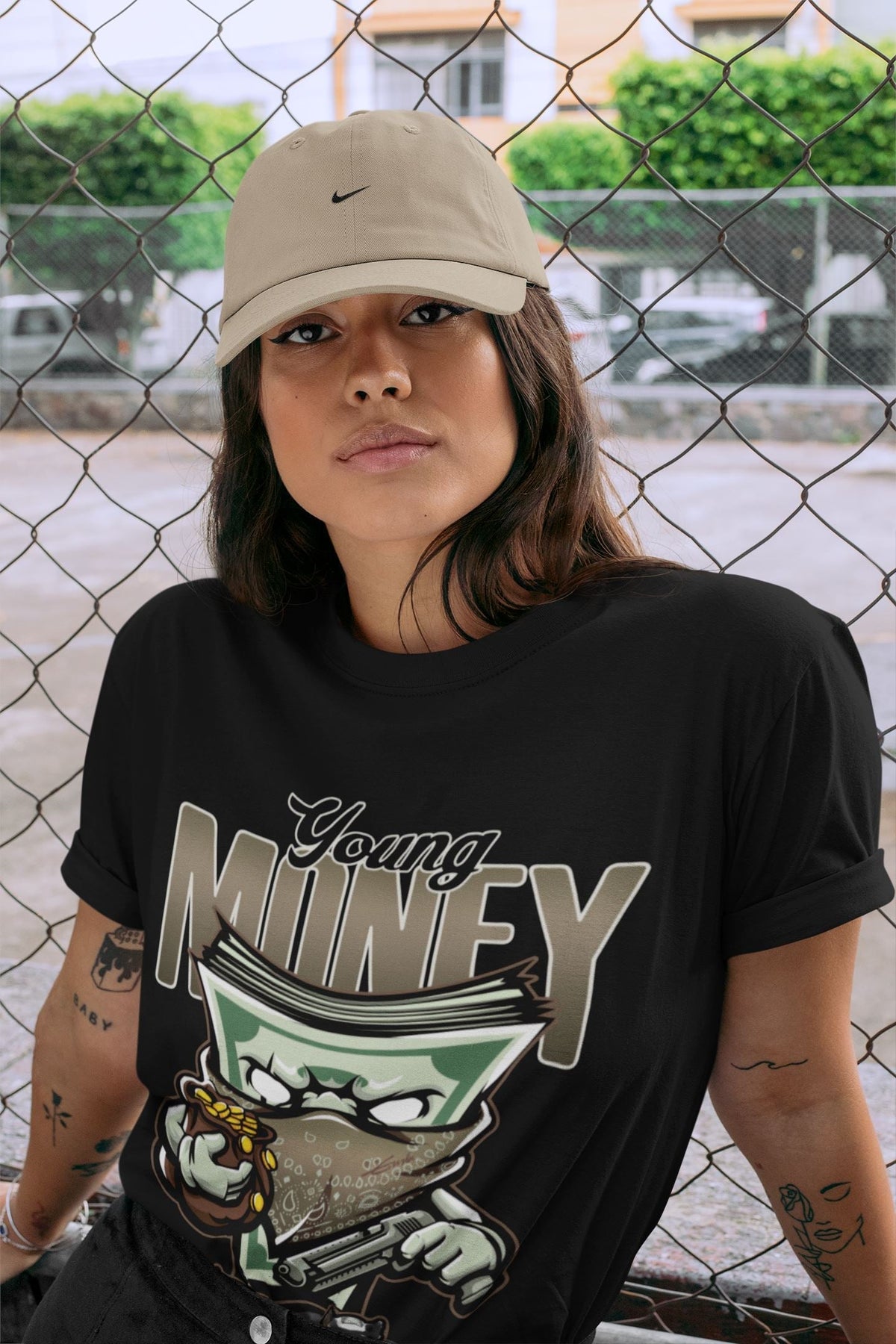 Jordan 1 Dark Mocha Sneaker Matching T-Shirt Young Money Sneaker Tees Jordan 1 Dark Mocha Sneaker Release Tees Crew Neck Tees