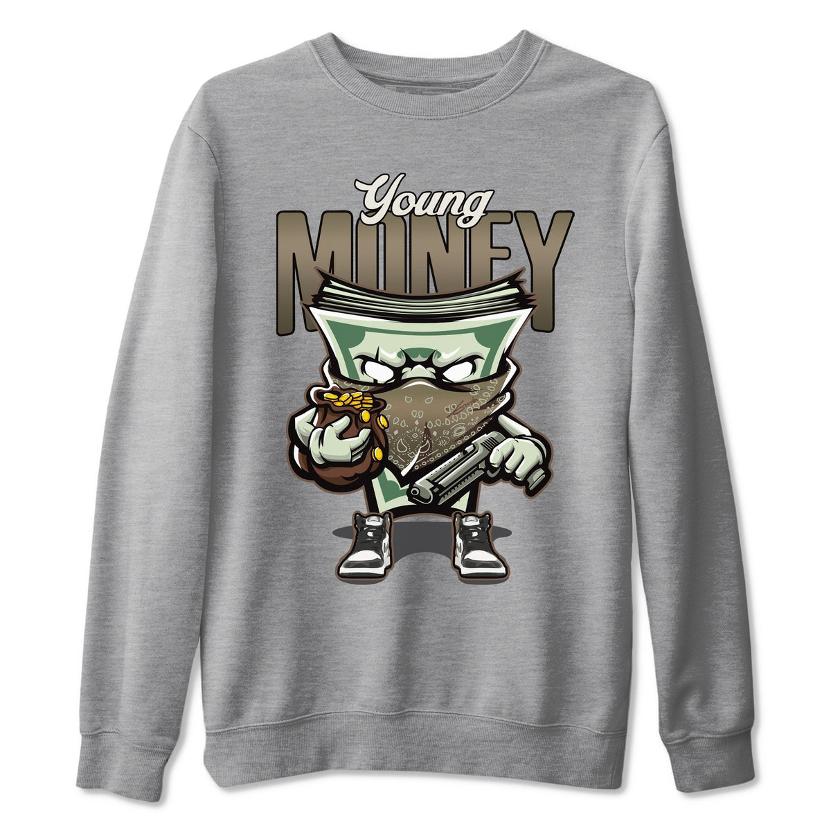 Jordan 1 Dark Mocha Sneaker Matching T-Shirt Young Money Sneaker Tees Jordan 1 Dark Mocha Sneaker Release Tees Crew Neck Tees