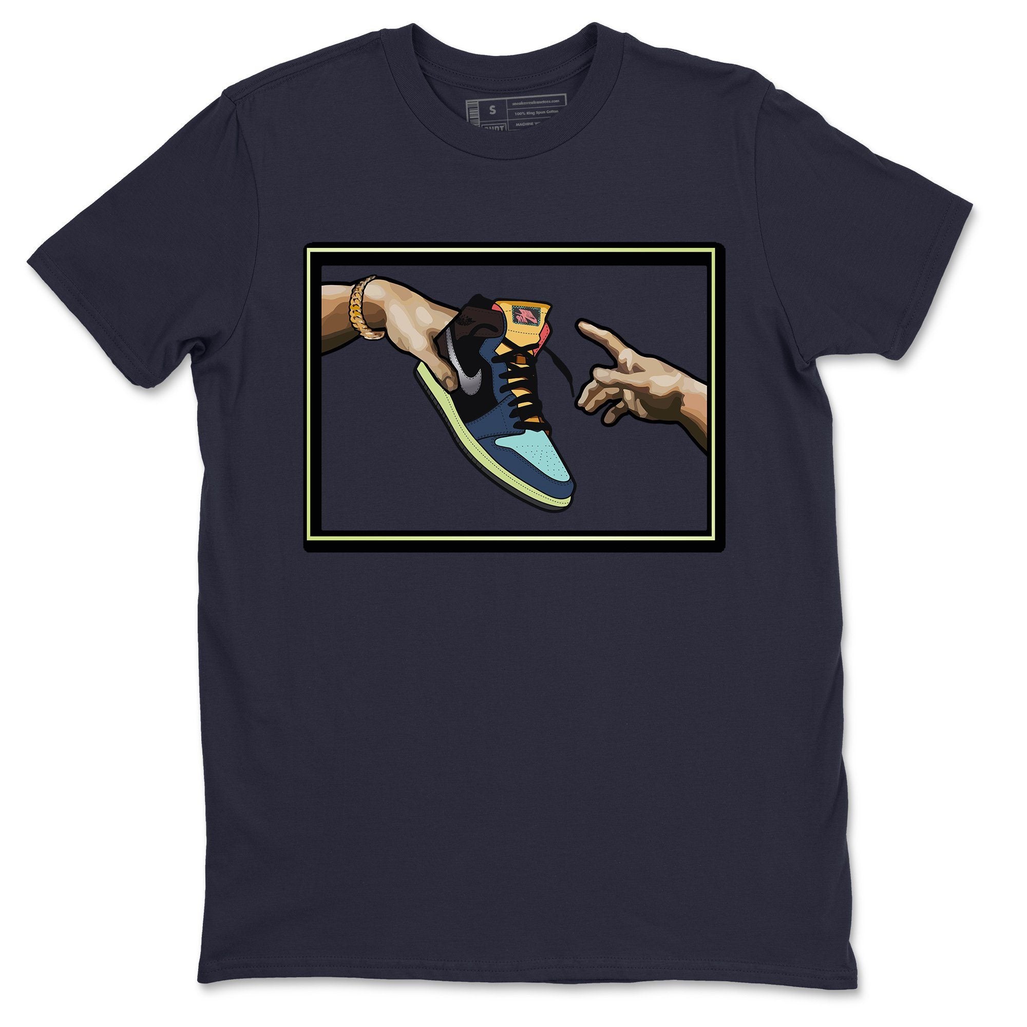 Jordan 1 Bio Hack Sneaker Match Tees Adam's Creation Sneaker Tees Jordan 1 Bio Hack Jordan to match sneaker T-Shirt Crew Neck Shirts