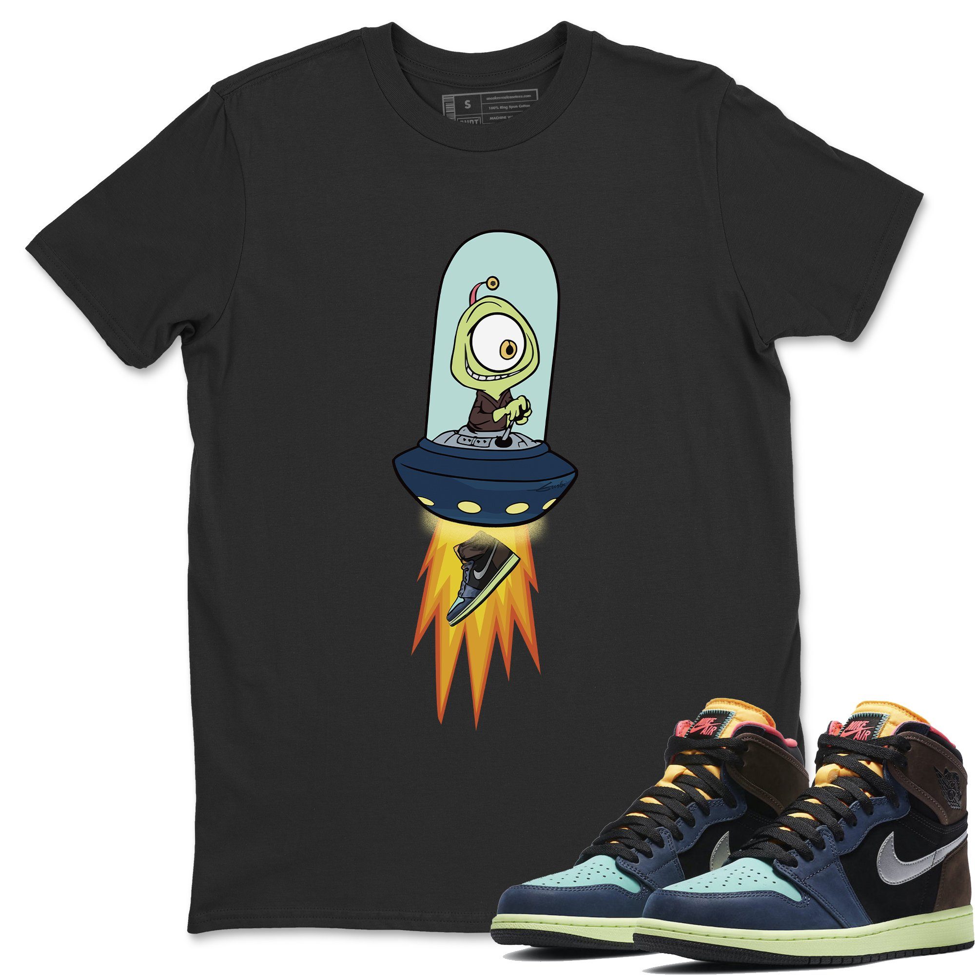 Jordan 1 Bio Hack Sneaker Match Tees Alien Sneaker Tees Jordan 1 Bio Hack Jordan to match sneaker T-Shirt Crew Neck Shirts