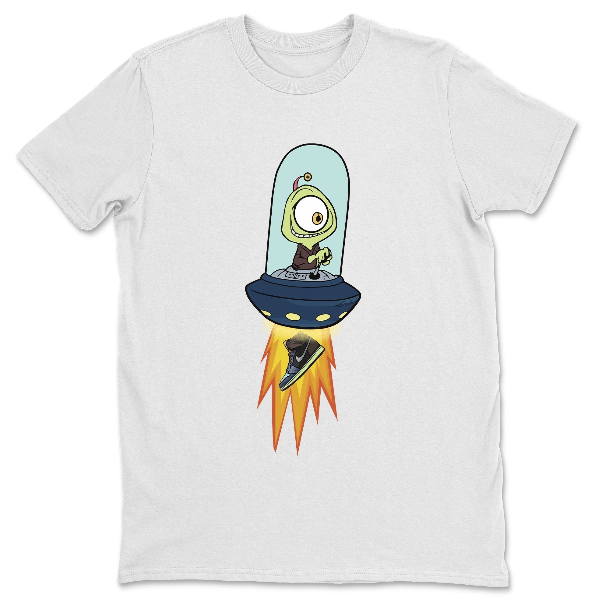 Jordan 1 Bio Hack Sneaker Match Tees Alien Sneaker Tees Jordan 1 Bio Hack Jordan to match sneaker T-Shirt Crew Neck Shirts