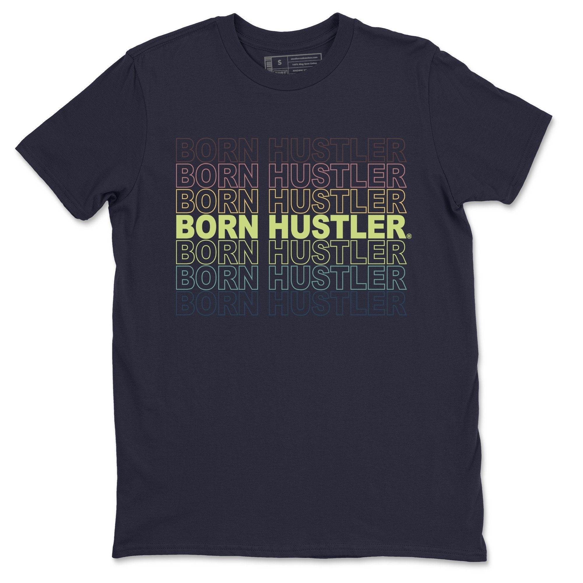 Jordan 1 Bio Hack Sneaker Match Tees Born Hustler Sneaker Tees Jordan 1 Bio Hack Jordan to match sneaker T-Shirt Crew Neck Shirts