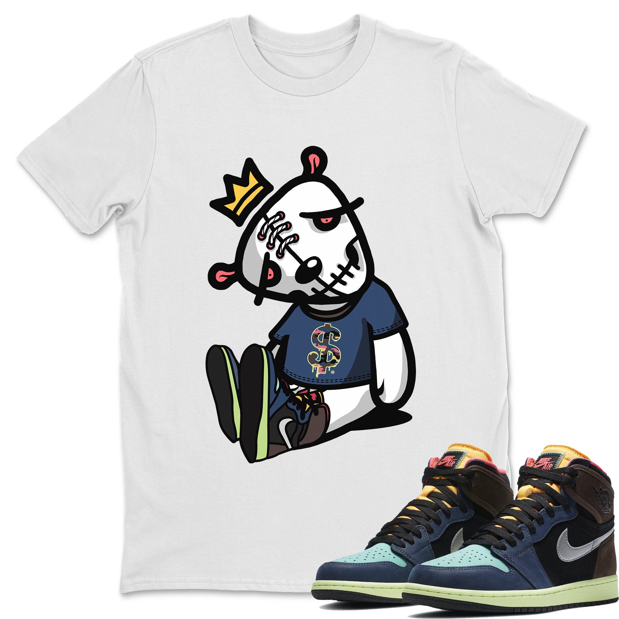Jordan 1 Bio Hack Sneaker Match Tees Dead Dolls Sneaker Tees Jordan 1 Bio Hack Jordan to match sneaker T-Shirt Crew Neck Shirts