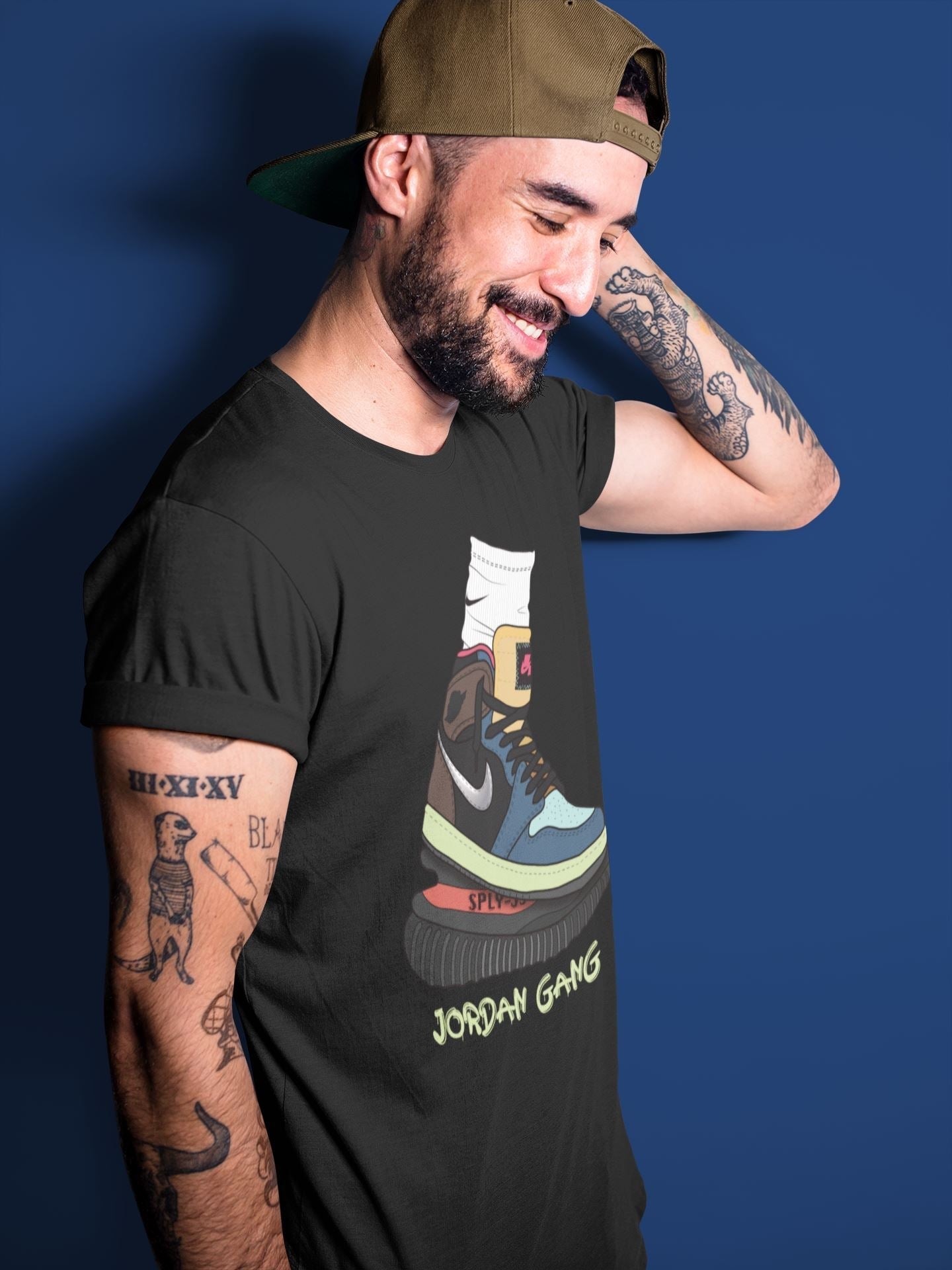 Jordan 1 Bio Hack Sneaker Match Tees Jordan Gang Sneaker Tees Jordan 1 Bio Hack Jordan to match sneaker T-Shirt Crew Neck Shirts