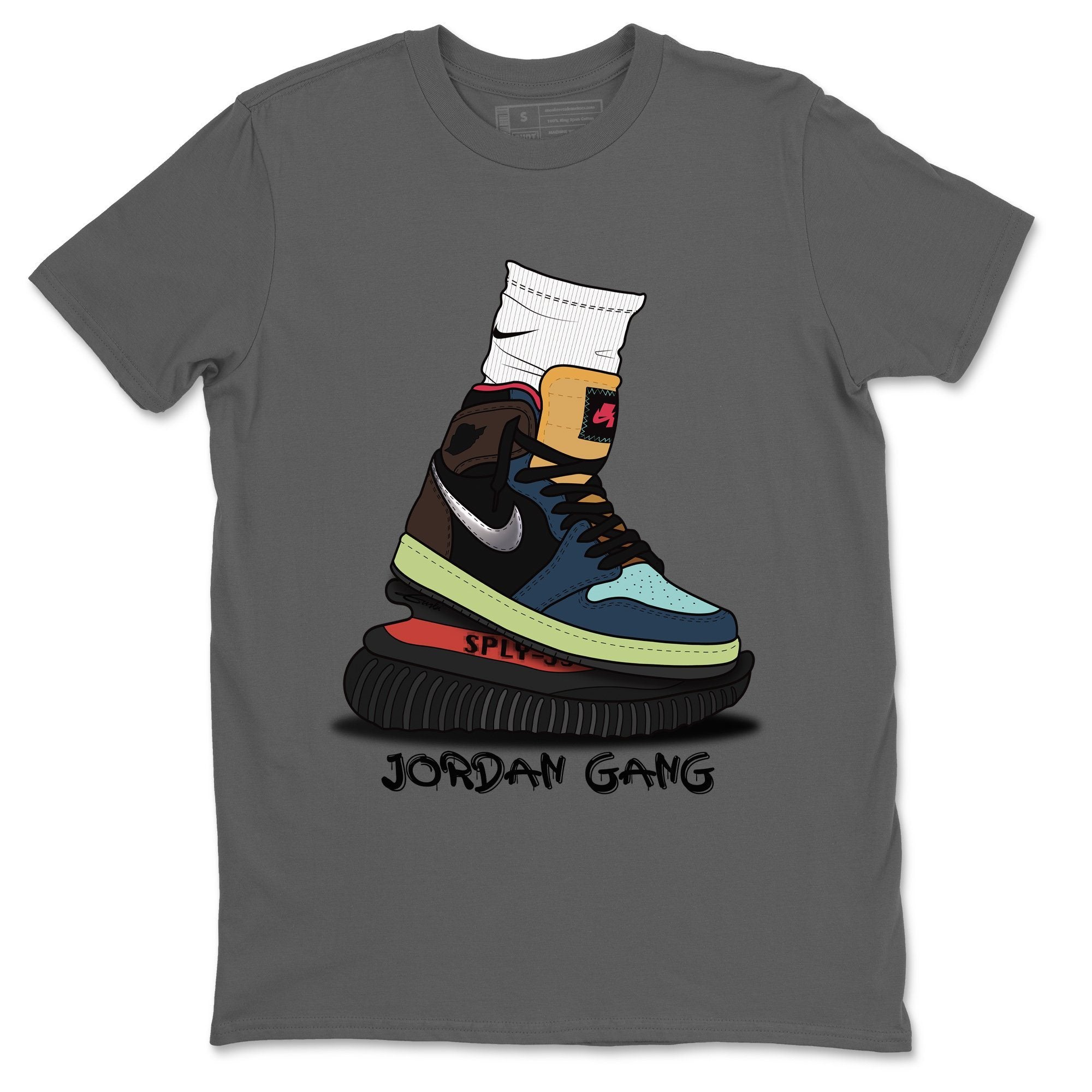 Jordan 1 Bio Hack Sneaker Match Tees Jordan Gang Sneaker Tees Jordan 1 Bio Hack Jordan to match sneaker T-Shirt Crew Neck Shirts