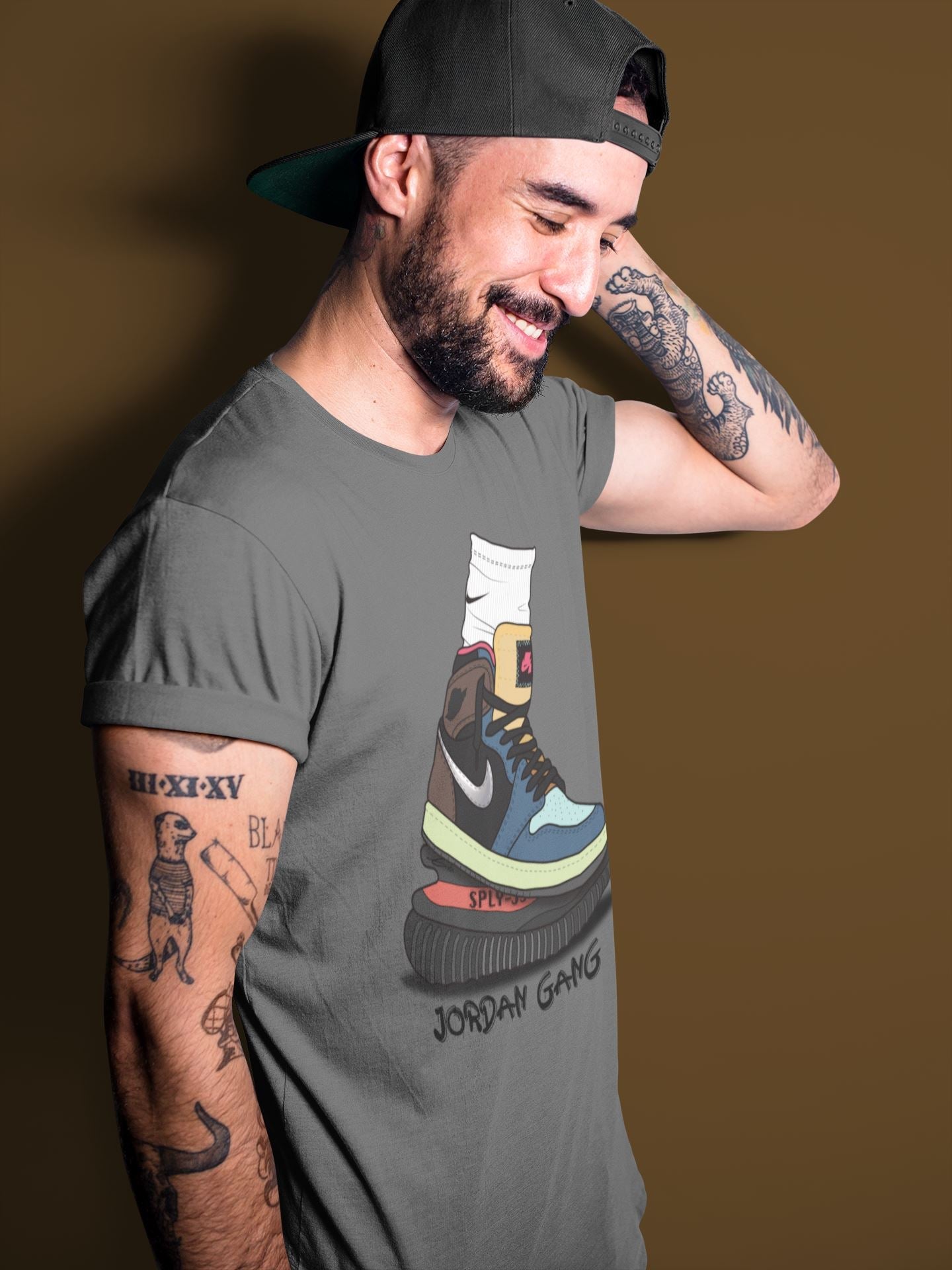 Jordan 1 Bio Hack Sneaker Match Tees Jordan Gang Sneaker Tees Jordan 1 Bio Hack Jordan to match sneaker T-Shirt Crew Neck Shirts