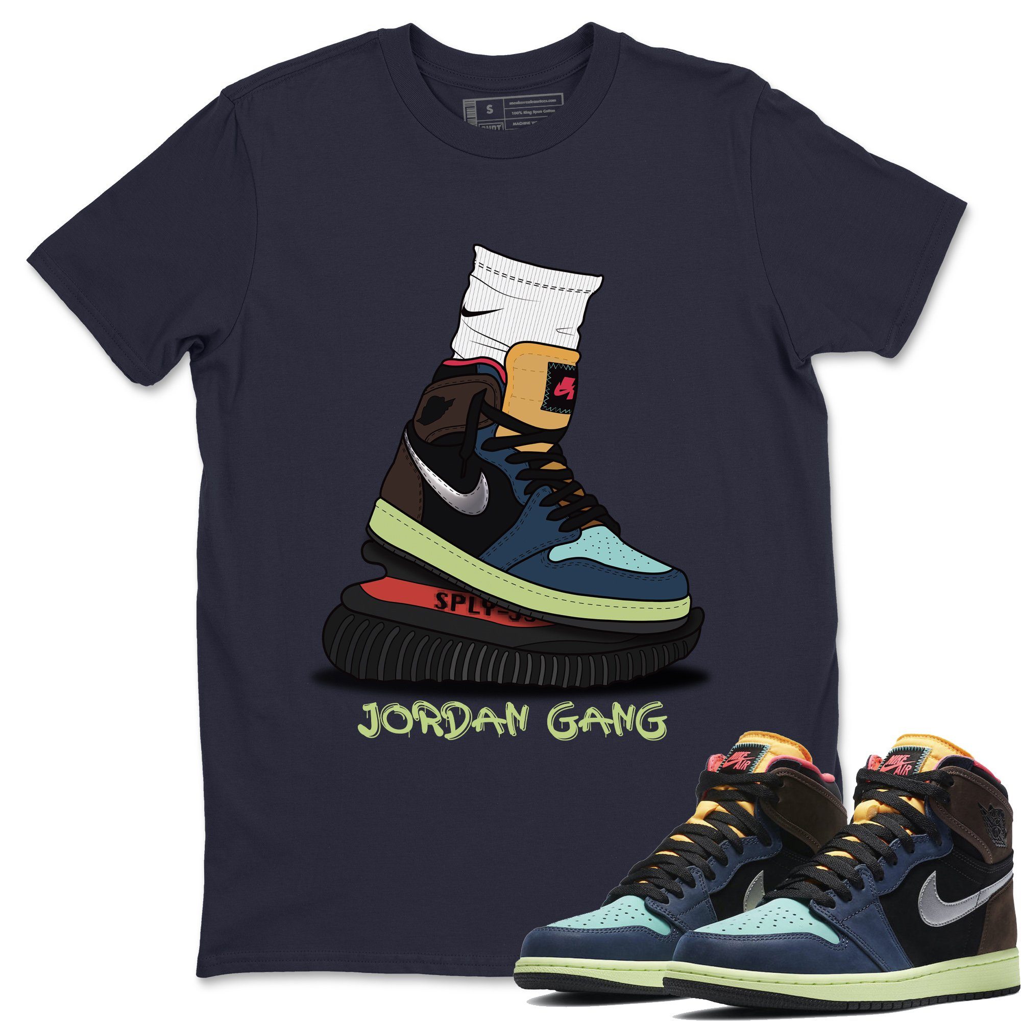 Jordan 1 Bio Hack Sneaker Match Tees Jordan Gang Sneaker Tees Jordan 1 Bio Hack Jordan to match sneaker T-Shirt Crew Neck Shirts