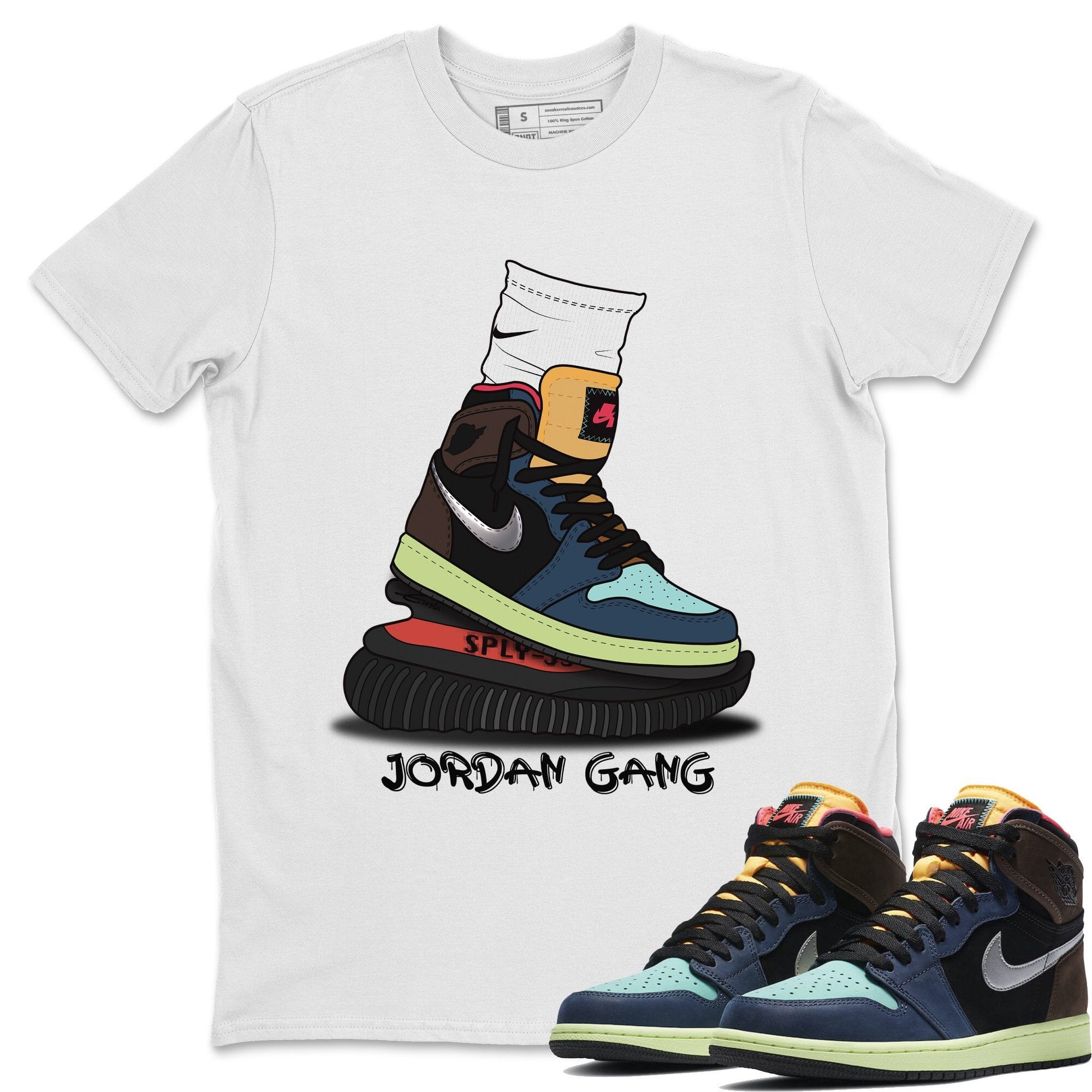 Jordan 1 Bio Hack Sneaker Match Tees Jordan Gang Sneaker Tees Jordan 1 Bio Hack Jordan to match sneaker T-Shirt Crew Neck Shirts