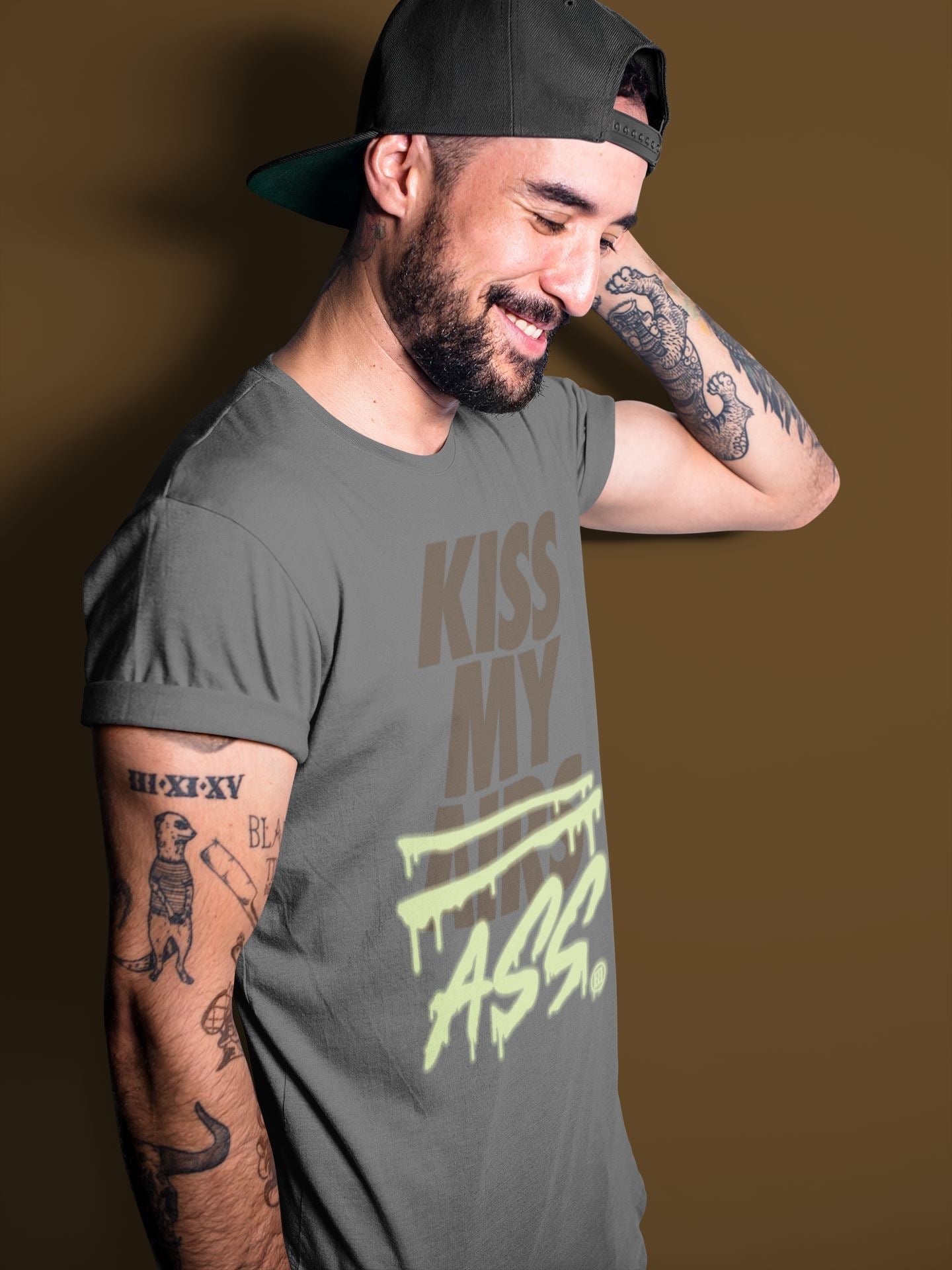 Jordan 1 Bio Hack Sneaker Match Tees Kiss My Ass Sneaker Tees Jordan 1 Bio Hack Jordan to match sneaker T-Shirt Crew Neck Shirts