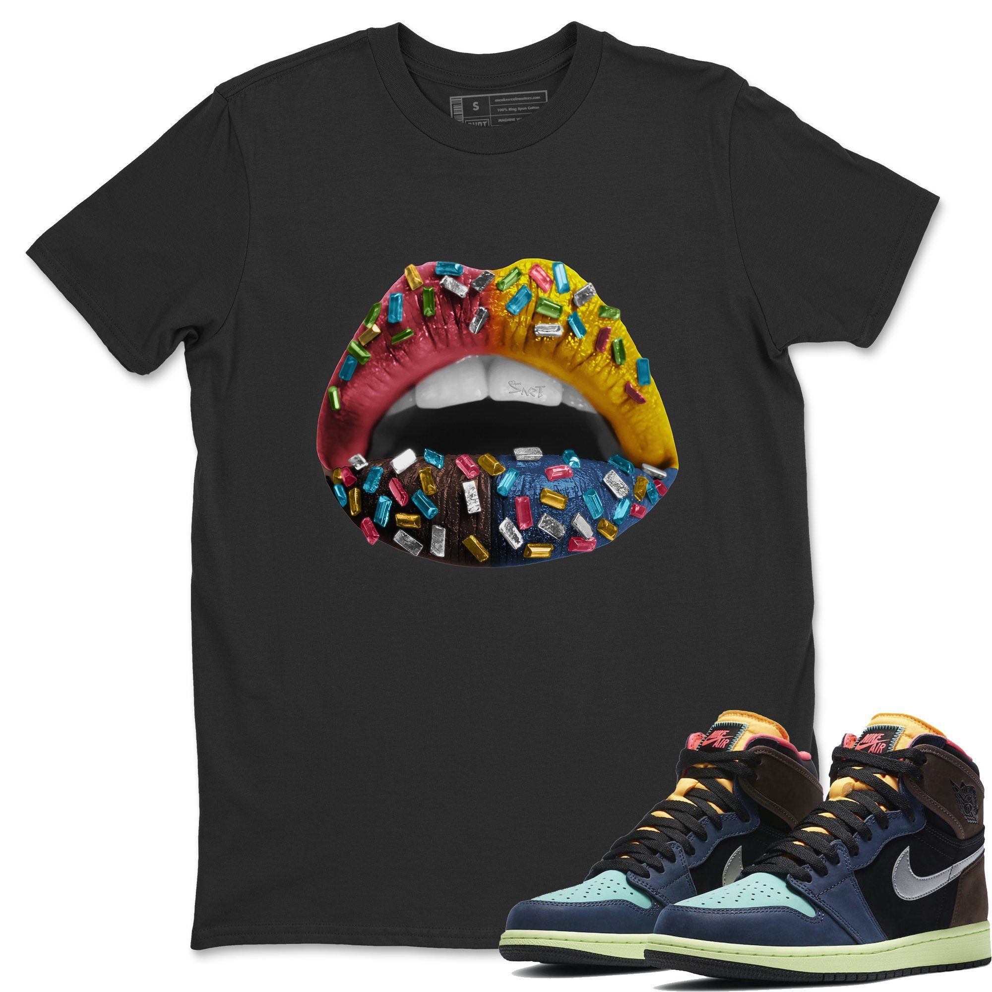 Jordan 1 Bio Hack Sneaker Match Tees Lips Jewel Sneaker Tees Jordan 1 Bio Hack Jordan to match sneaker T-Shirt Crew Neck Shirts
