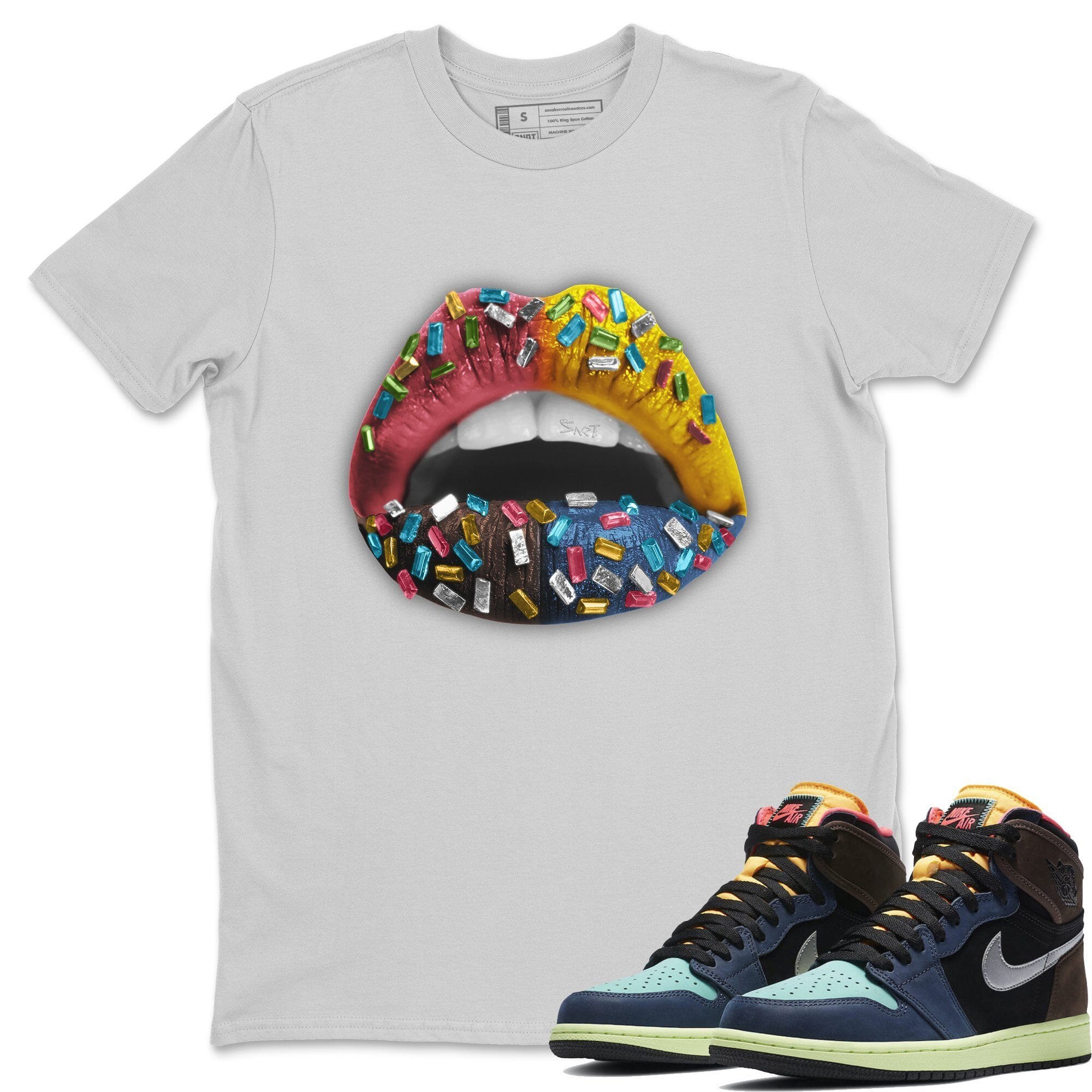 Jordan 1 Bio Hack Sneaker Match Tees Lips Jewel Sneaker Tees Jordan 1 Bio Hack Jordan to match sneaker T-Shirt Crew Neck Shirts
