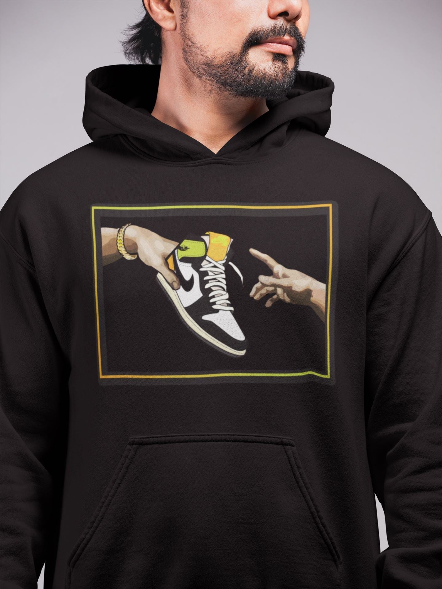 Jordan 1 Volt Gold Shirt To Match Jordans Adam's Creation Sneaker Tees Jordan 1 Volt Gold Drip Gear Zone Sneaker Matching Clothing Unisex Shirts