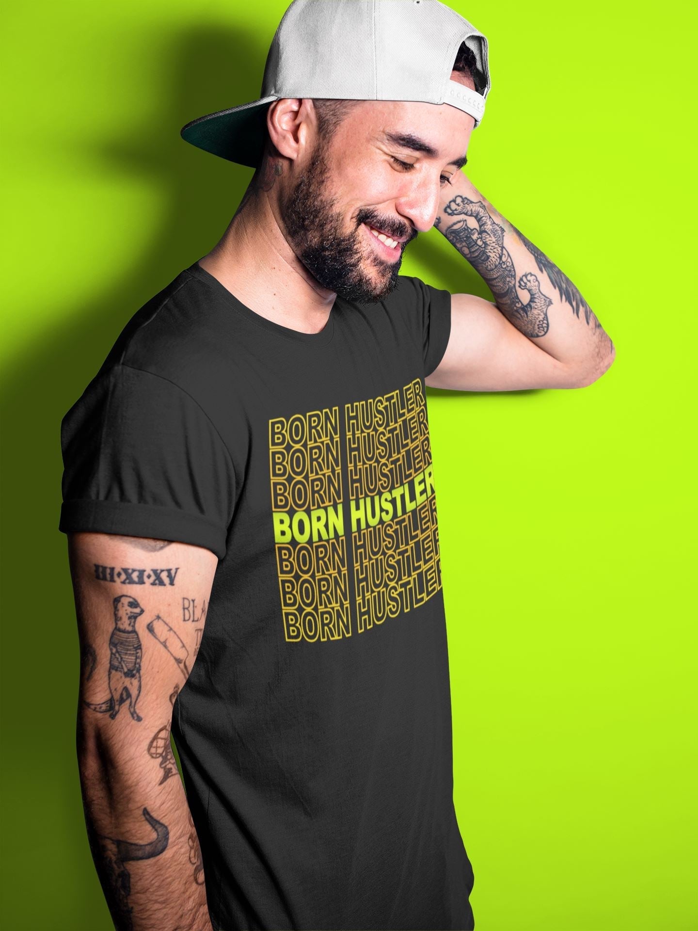 Jordan 1 Volt Gold Shirt To Match Jordans Born Hustler Sneaker Tees Jordan 1 Volt Gold Drip Gear Zone Sneaker Matching Clothing Unisex Shirts