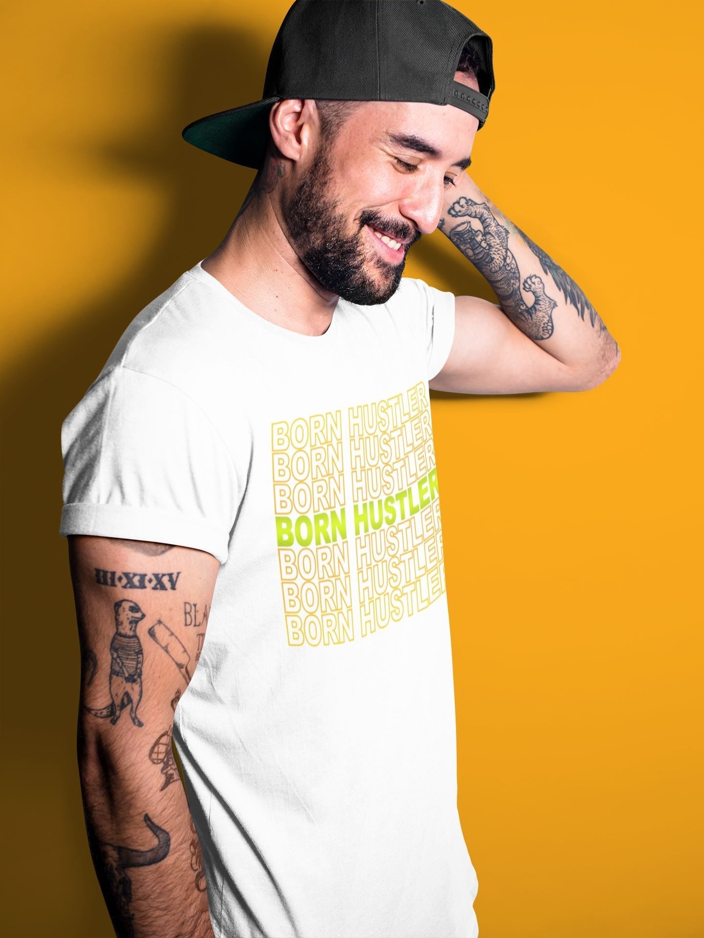 Jordan 1 Volt Gold Shirt To Match Jordans Born Hustler Sneaker Tees Jordan 1 Volt Gold Drip Gear Zone Sneaker Matching Clothing Unisex Shirts