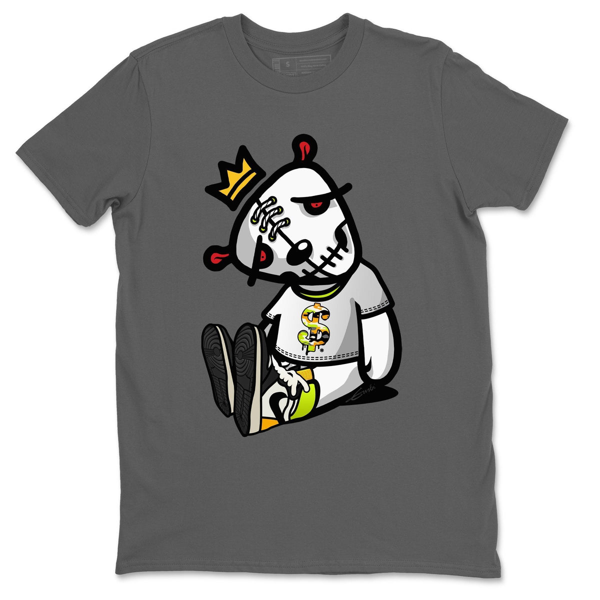 Jordan 1 Volt Gold Shirt To Match Jordans Dead Dolls Sneaker Tees Jordan 1 Volt Gold Drip Gear Zone Sneaker Matching Clothing Unisex Shirts