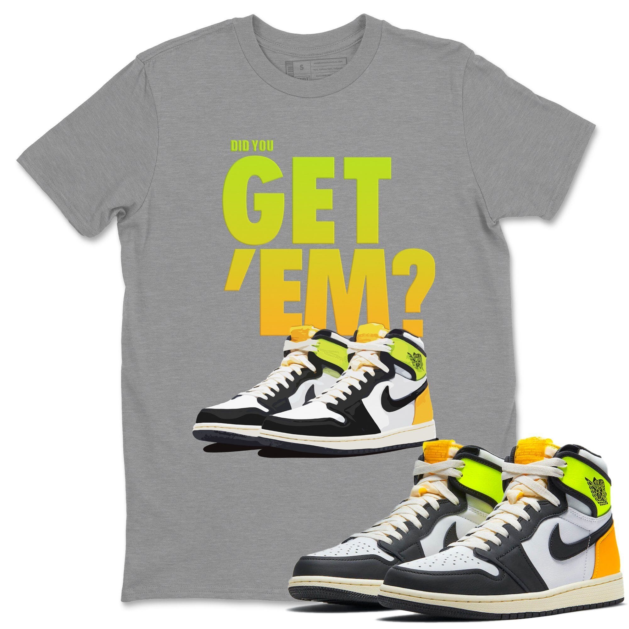 Jordan 1 Volt Gold Shirt To Match Jordans Did You Get Em Drip Gear Zone Sneaker Tees Jordan 1 Volt Gold Drip Gear Zone Drip Gear Zone Sneaker Matching Clothing Unisex Shirts