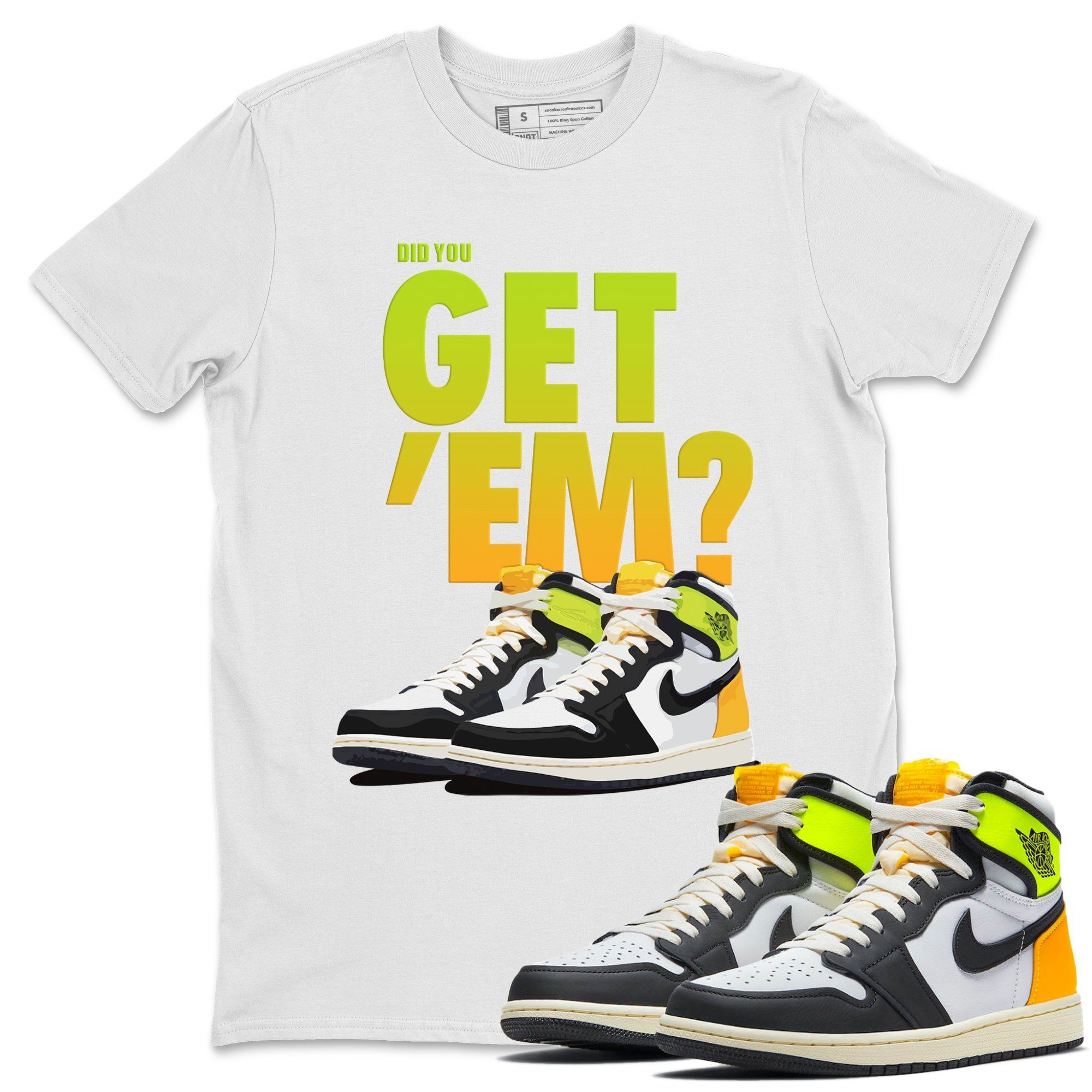 Jordan 1 Volt Gold Shirt To Match Jordans Did You Get Em Drip Gear Zone Sneaker Tees Jordan 1 Volt Gold Drip Gear Zone Drip Gear Zone Sneaker Matching Clothing Unisex Shirts