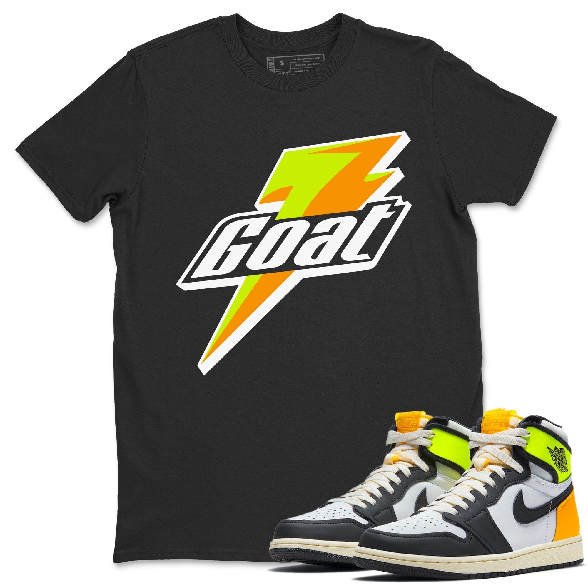 Jordan 1 Volt Gold Shirt To Match Jordans Goat Sneaker Tees Jordan 1 Volt Gold Drip Gear Zone Sneaker Matching Clothing Unisex Shirts