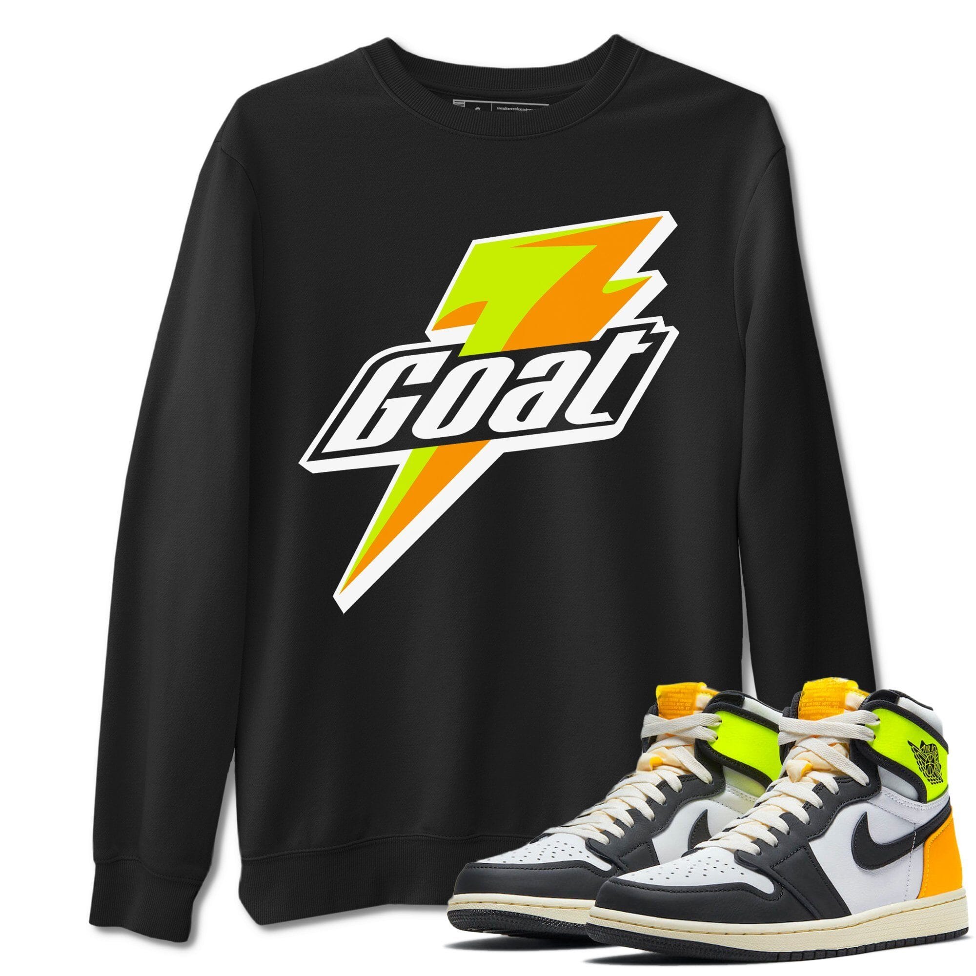 Jordan 1 Volt Gold Shirt To Match Jordans Goat Sneaker Tees Jordan 1 Volt Gold Drip Gear Zone Sneaker Matching Clothing Unisex Shirts