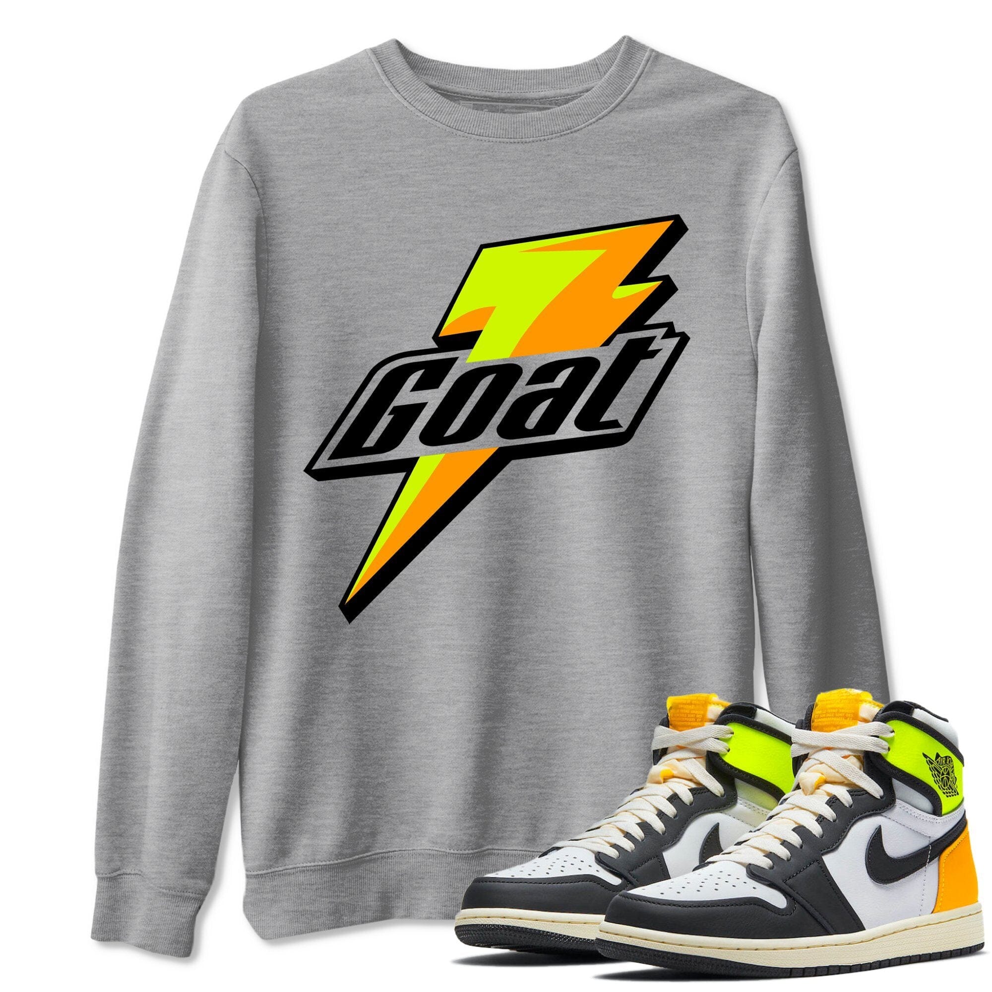 Jordan 1 Volt Gold Shirt To Match Jordans Goat Sneaker Tees Jordan 1 Volt Gold Drip Gear Zone Sneaker Matching Clothing Unisex Shirts