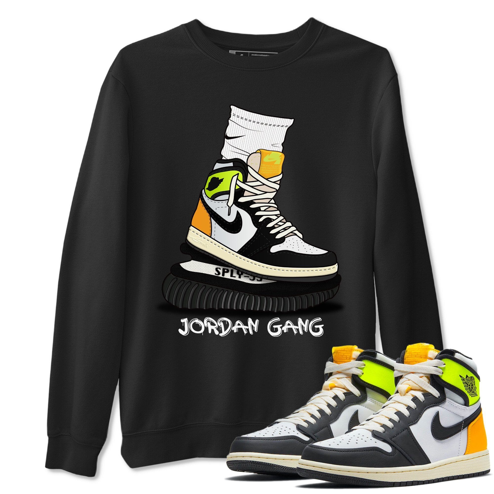 Jordan 1 Volt Gold Shirt To Match Jordans Jordan Gang Sneaker Tees Jordan 1 Volt Gold Drip Gear Zone Sneaker Matching Clothing Unisex Shirts