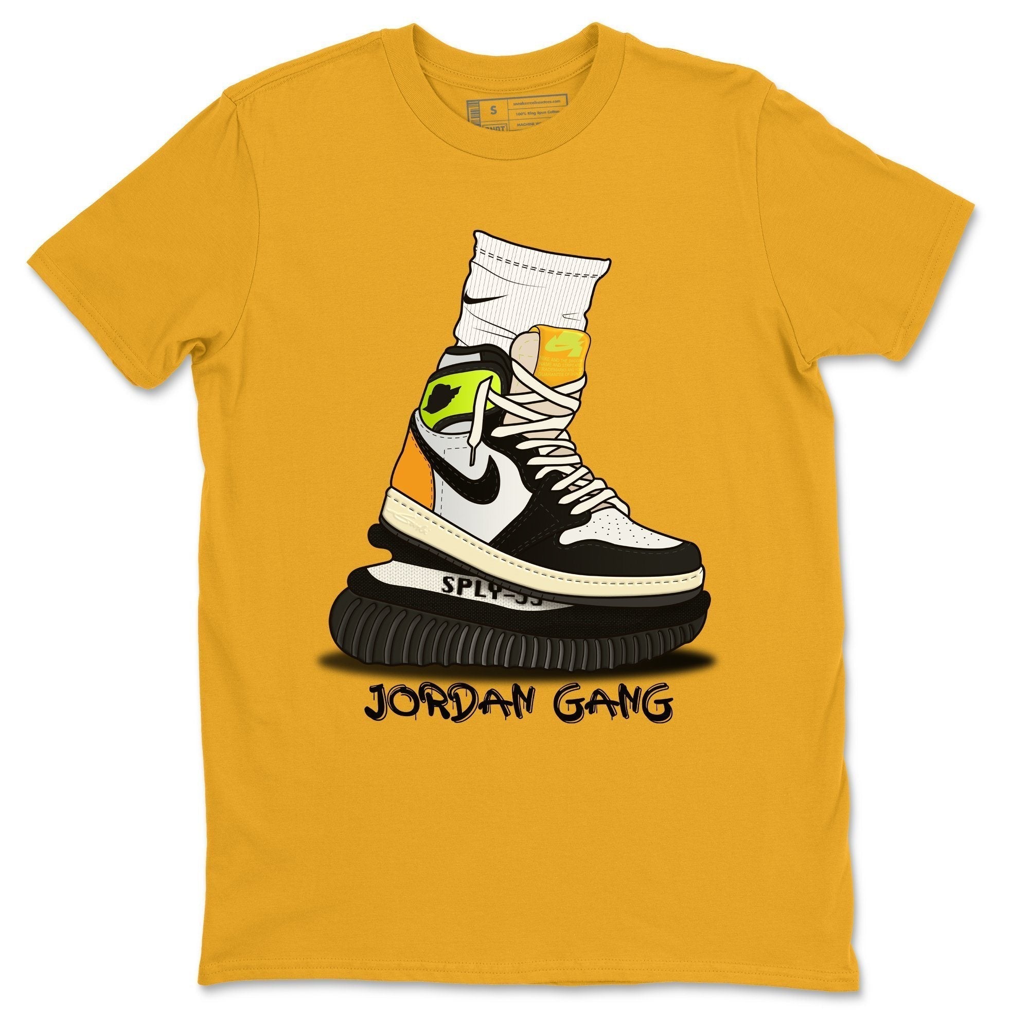 Jordan 1 Volt Gold Shirt To Match Jordans Jordan Gang Sneaker Tees Jordan 1 Volt Gold Drip Gear Zone Sneaker Matching Clothing Unisex Shirts