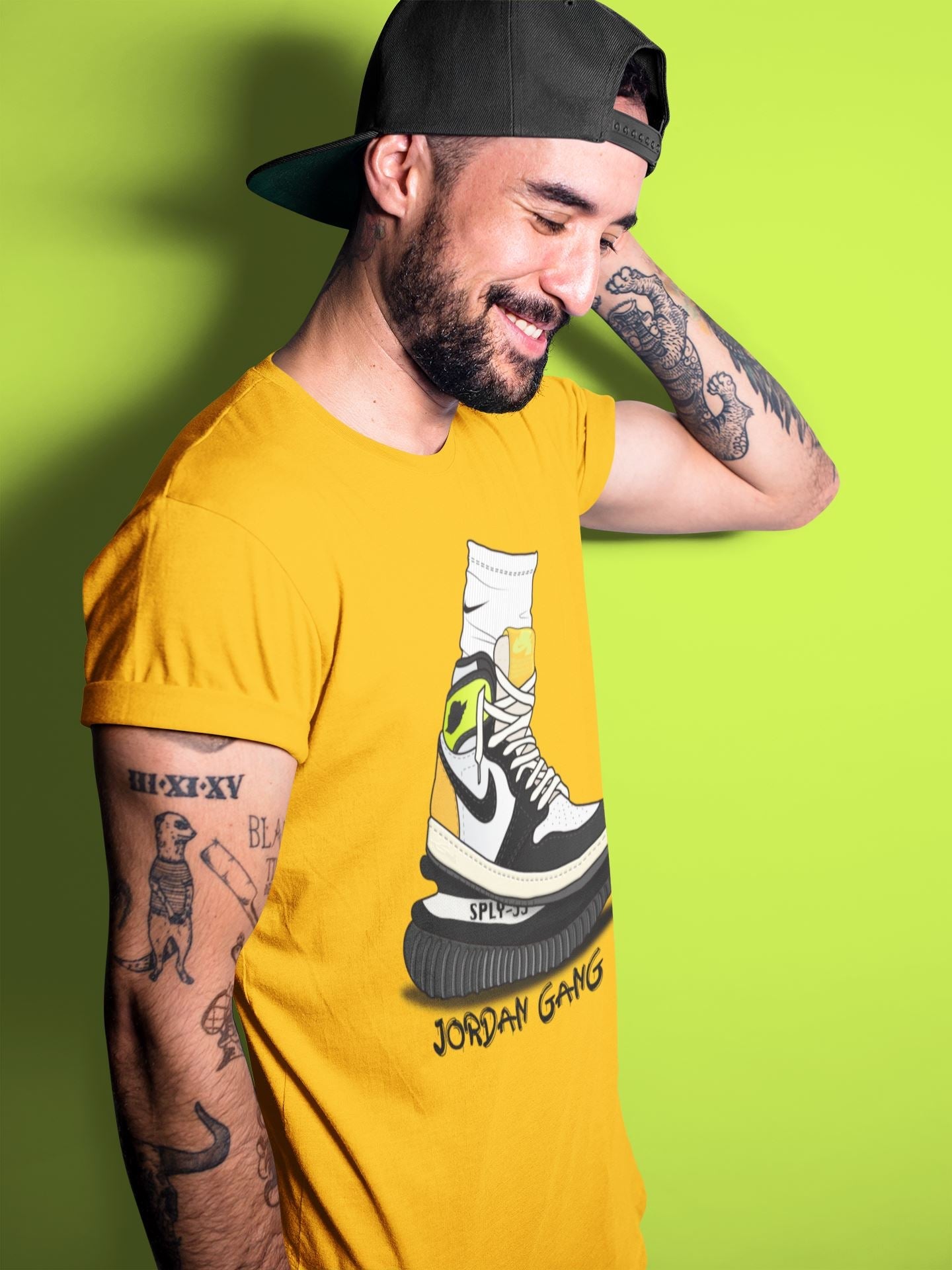 Jordan 1 Volt Gold Shirt To Match Jordans Jordan Gang Sneaker Tees Jordan 1 Volt Gold Drip Gear Zone Sneaker Matching Clothing Unisex Shirts