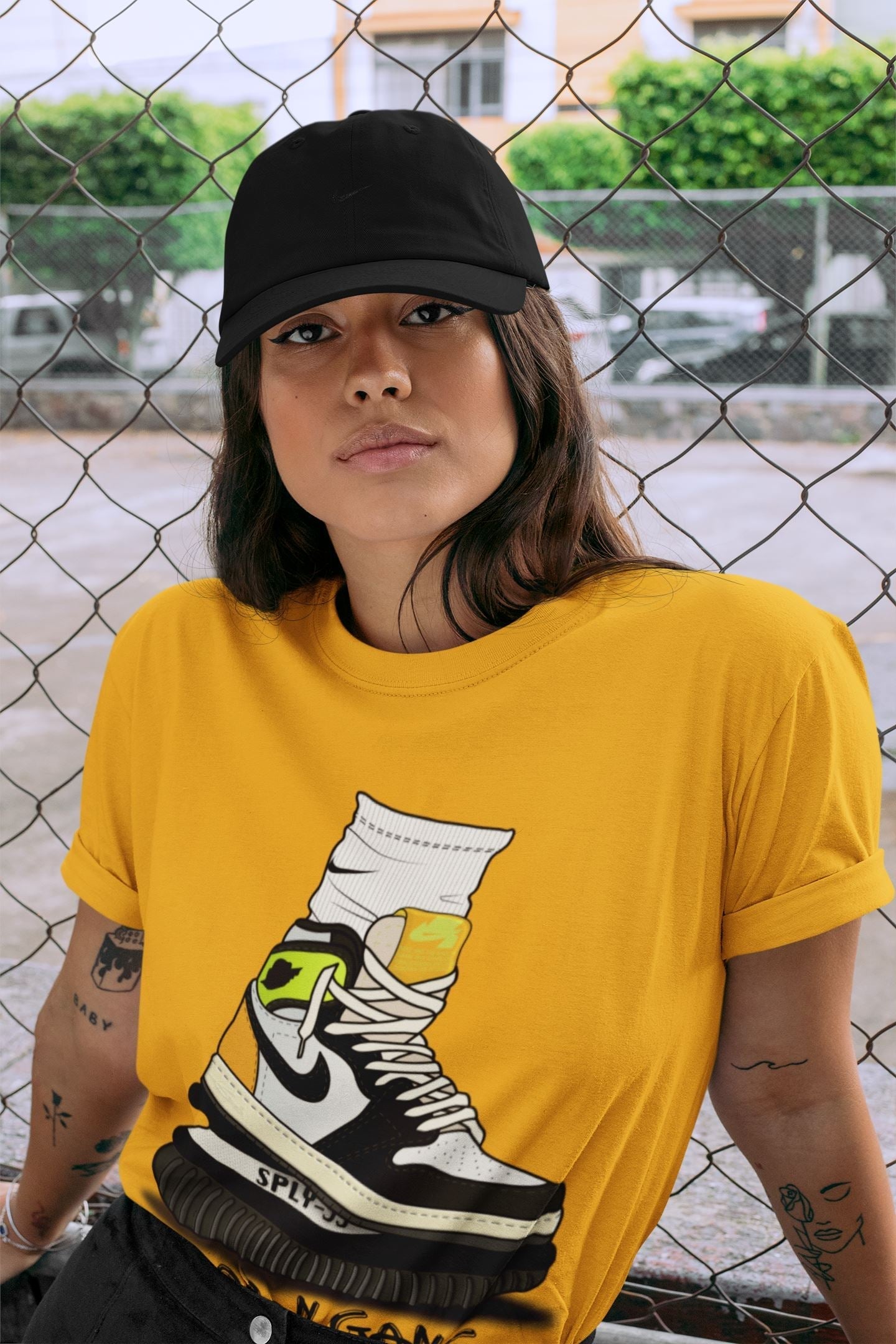 Jordan 1 Volt Gold Shirt To Match Jordans Jordan Gang Sneaker Tees Jordan 1 Volt Gold Drip Gear Zone Sneaker Matching Clothing Unisex Shirts