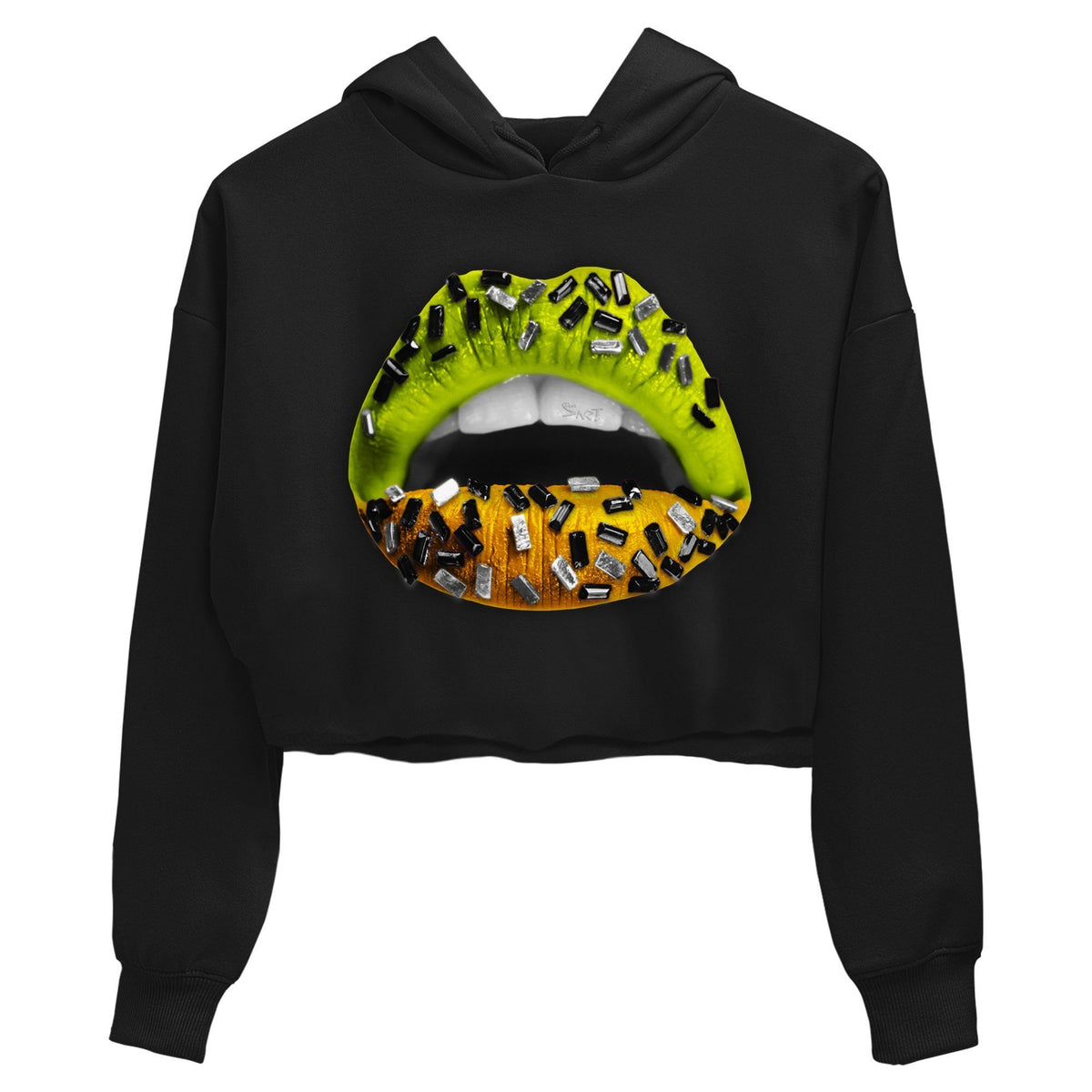 Jordan 1 Volt Gold Sneaker Matching T-Shirt Lips Jewel Sneaker Tees Jordan 1 Volt Gold Sneaker Release Tees Women's Shirts
