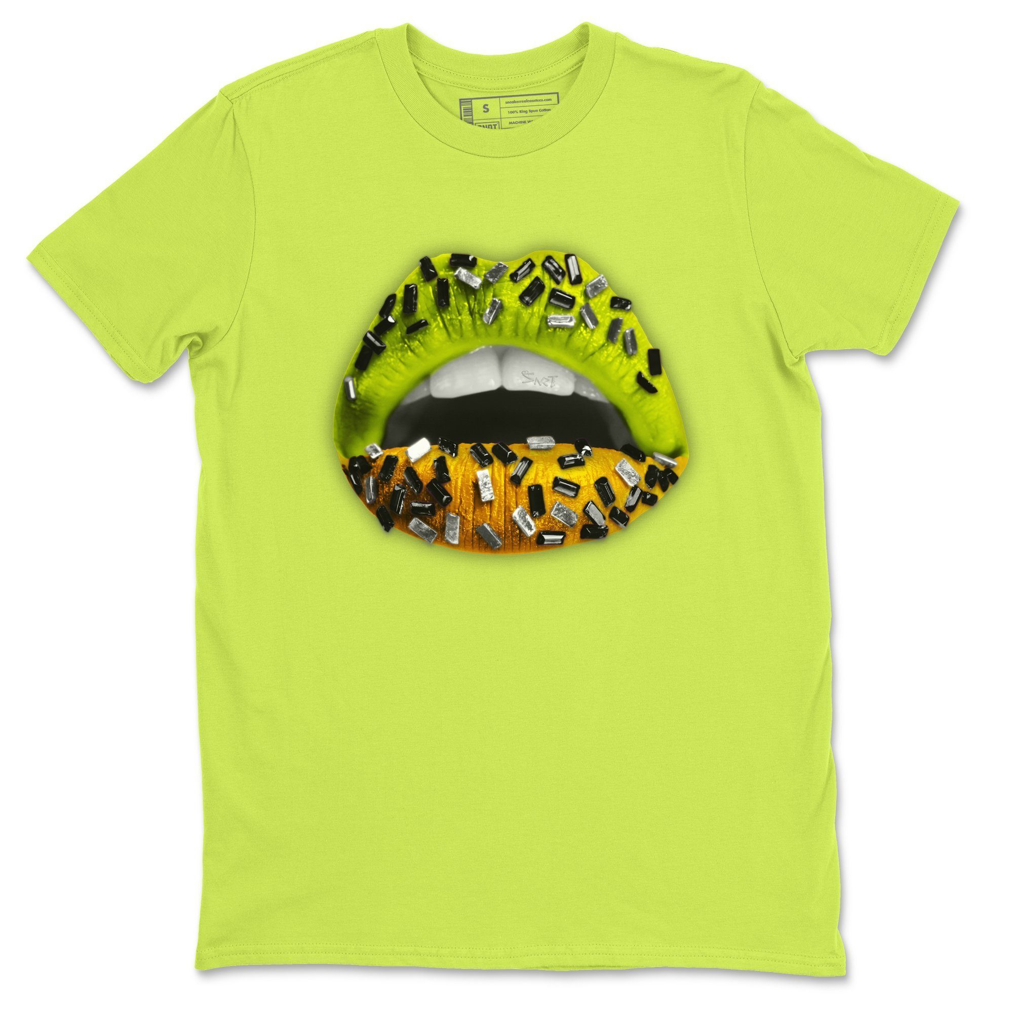 Jordan 1 Volt Gold Shirt To Match Jordans Lips Jewel Sneaker Tees Jordan 1 Volt Gold Drip Gear Zone Sneaker Matching Clothing Unisex Shirts