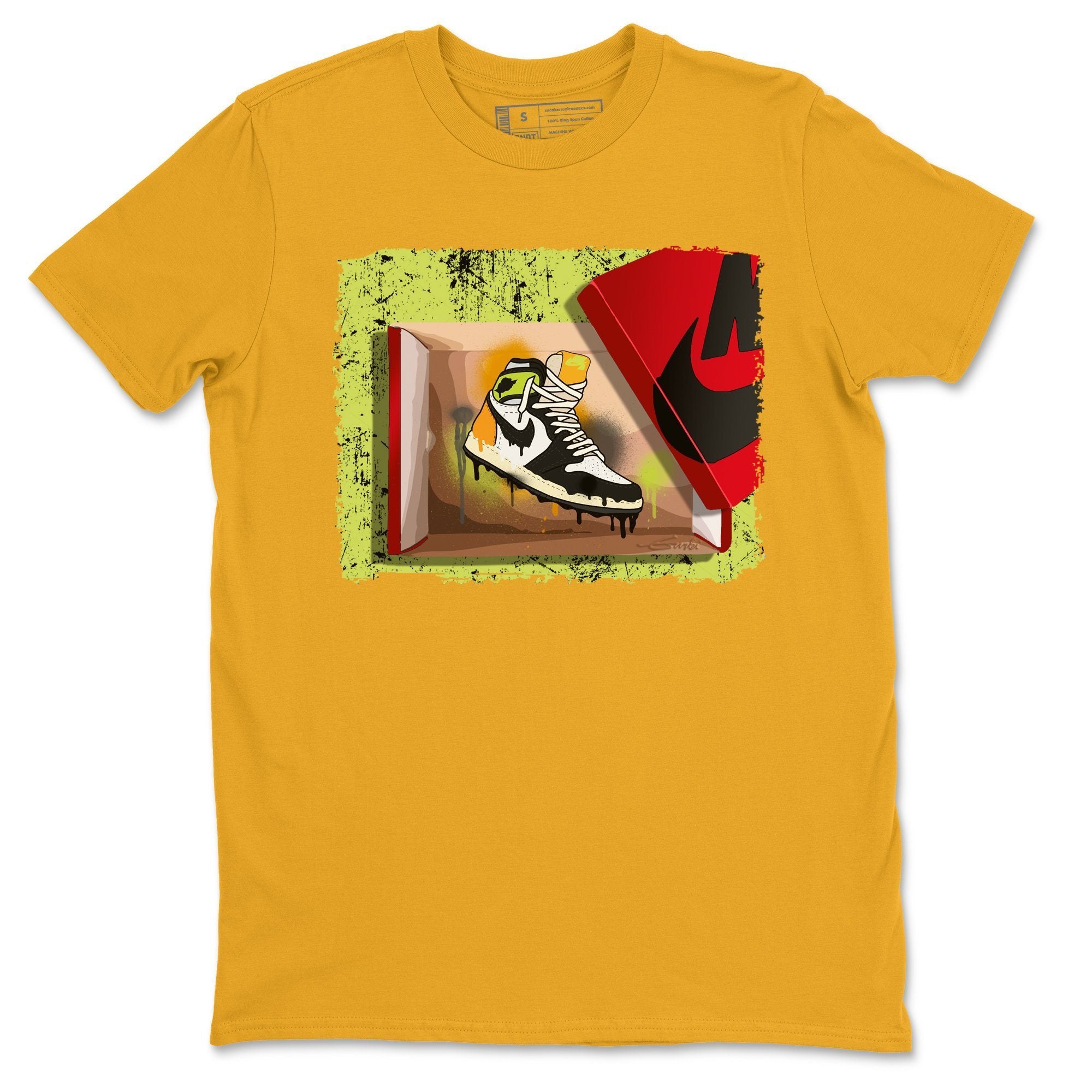 Jordan 1 Volt Gold Shirt To Match Jordans New Kicks Sneaker Tees Jordan 1 Volt Gold Drip Gear Zone Sneaker Matching Clothing Unisex Shirts