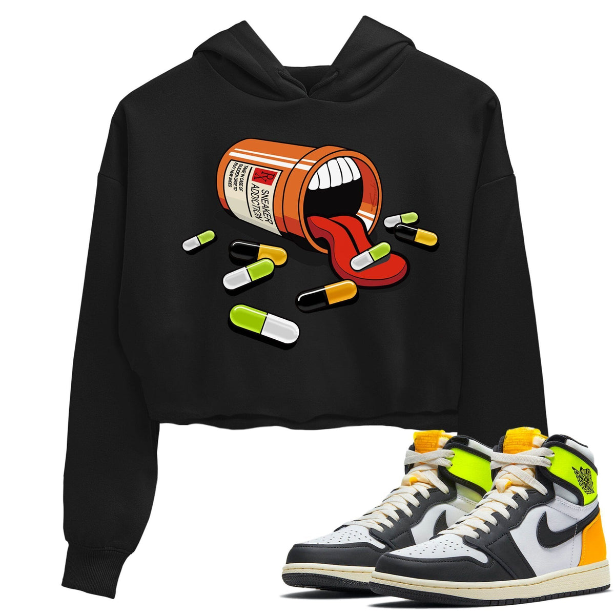 Jordan 1 Volt Gold Sneaker Matching T-Shirt Sneaker Addiction Sneaker Tees Jordan 1 Volt Gold Sneaker Release Tees Women's Shirts