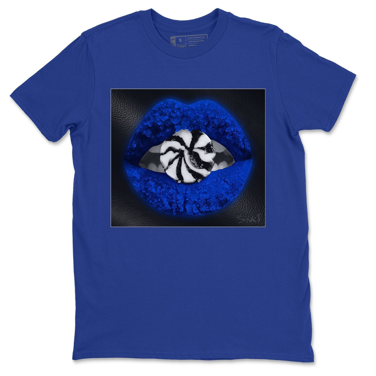 Jordan 1 Royal Black Shirt To Match Jordans Lips Candy Sneaker Tees Jordan 1 Royal Black Drip Gear Zone Sneaker Matching Clothing Unisex Shirts
