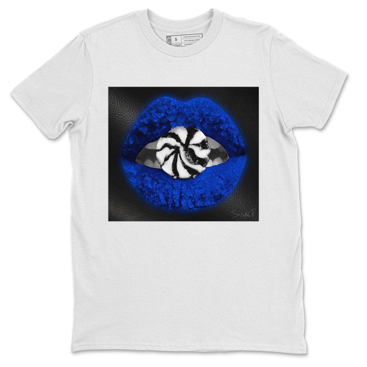 Jordan 1 Royal Black Shirt To Match Jordans Lips Candy Sneaker Tees Jordan 1 Royal Black Drip Gear Zone Sneaker Matching Clothing Unisex Shirts