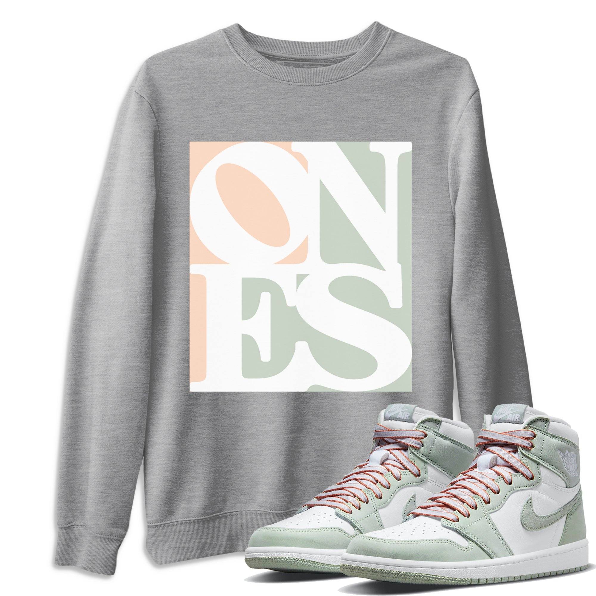 Jordan 1 Seafoam Shirt To Match Jordans Ones Sneaker Tees Jordan 1 Seafoam Drip Gear Zone Sneaker Matching Clothing Unisex Shirts