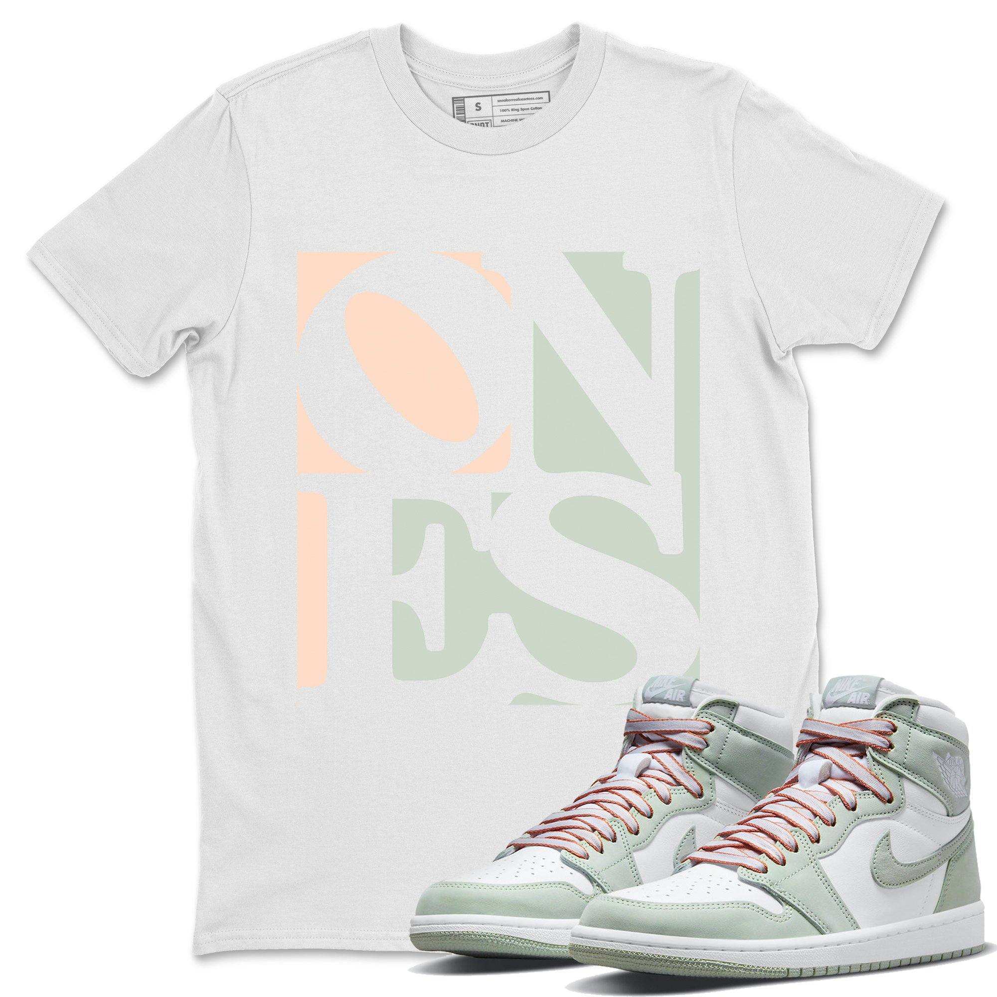 Jordan 1 Seafoam Shirt To Match Jordans Ones Sneaker Tees Jordan 1 Seafoam Drip Gear Zone Sneaker Matching Clothing Unisex Shirts