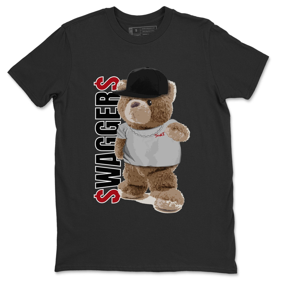 Jordan 1 Smoke Grey Sneaker Matching T-Shirt Bear Swaggers Sneaker Tees Jordan 1 Smoke Grey Sneaker Release Tees Crew Neck Tees