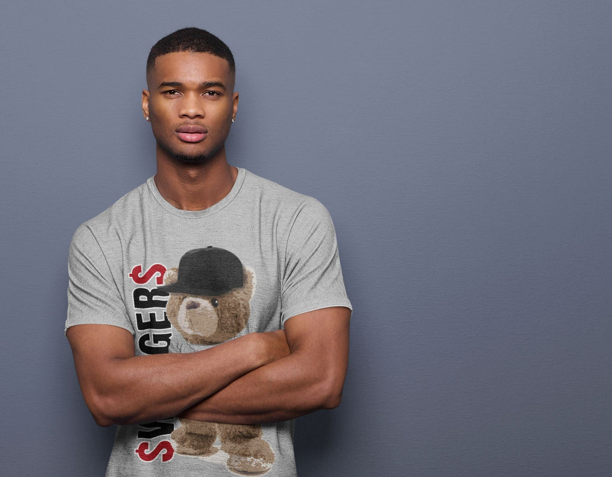 Jordan 1 Smoke Grey Sneaker Matching T-Shirt Bear Swaggers Sneaker Tees Jordan 1 Smoke Grey Sneaker Release Tees Crew Neck Tees