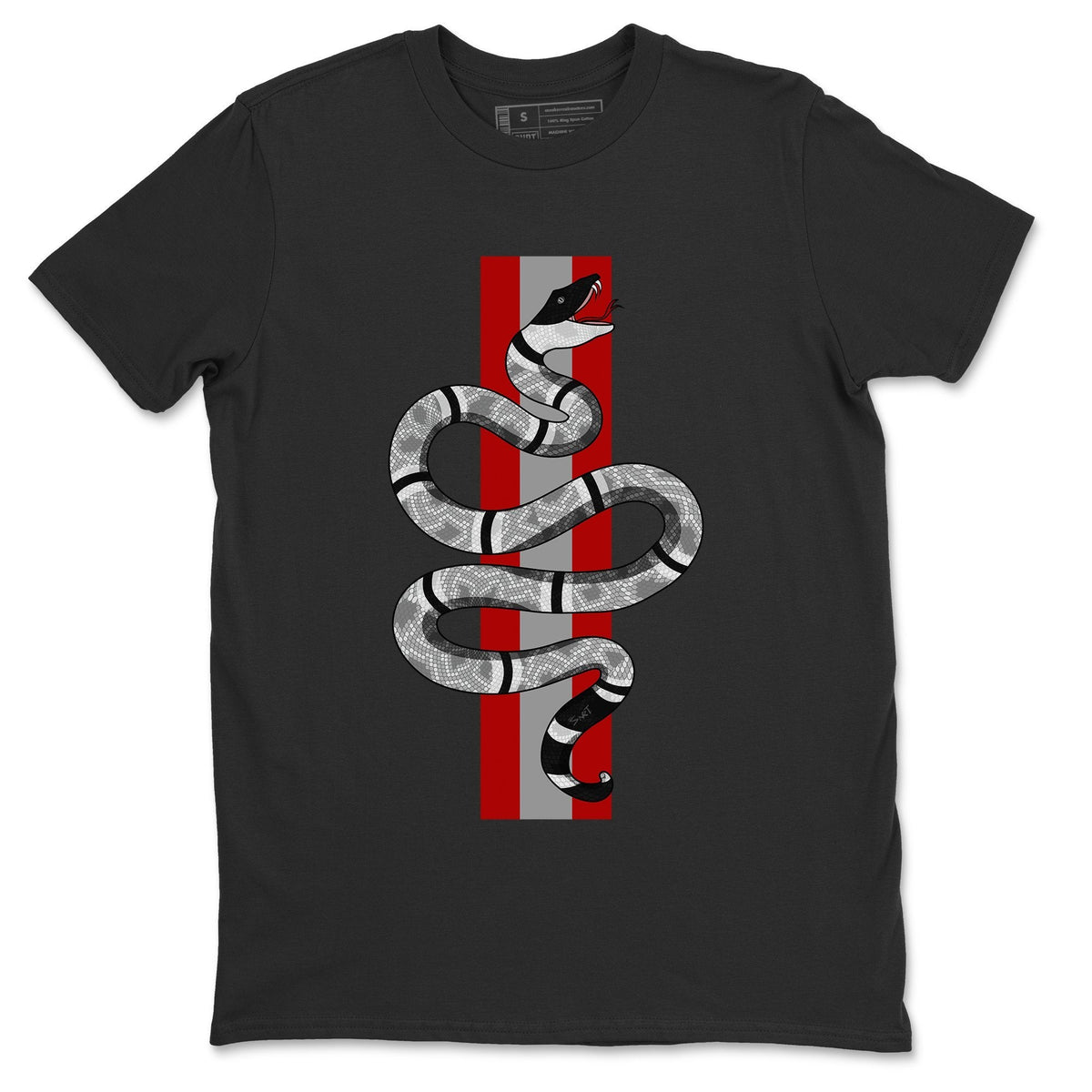 Jordan 1 Smoke Grey Sneaker Matching T-Shirt Snake Sneaker Tees Jordan 1 Smoke Grey Sneaker Release Tees Crew Neck Tees