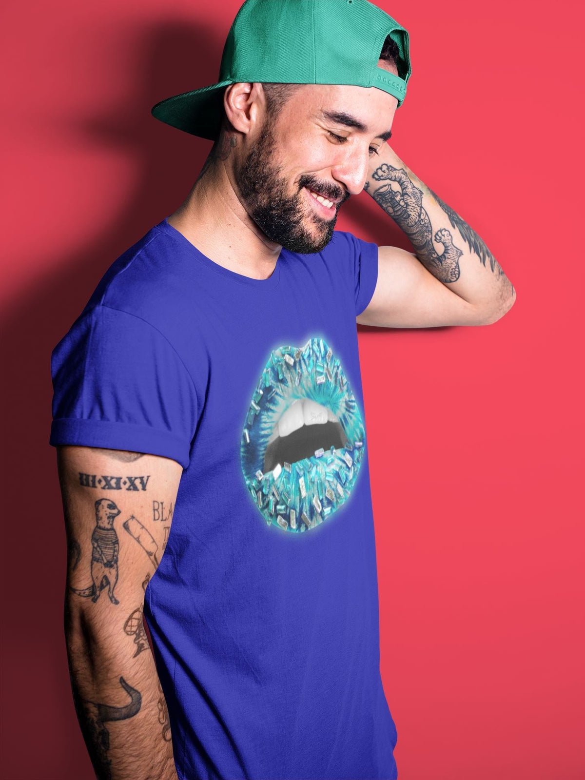 Jordan 1 Tie-Dye Sneaker Matching T-Shirt Lips Jewel Sneaker Tees Jordan 1 Tie-Dye Sneaker Release Tees Crew Neck Tees